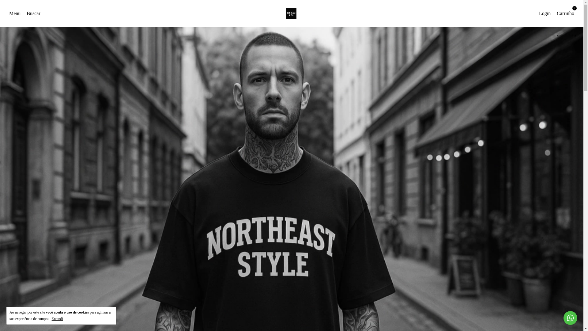 website screenshot of https://northeaststyle.com.br/