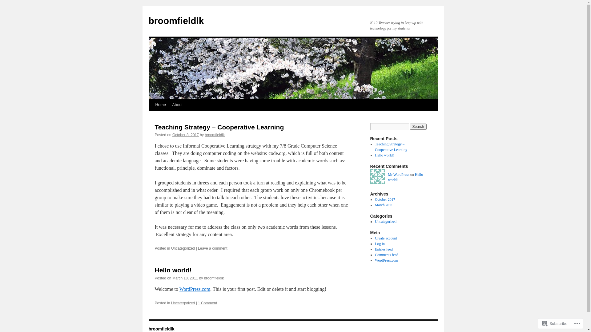 website screenshot of https://broomfieldlk.net/