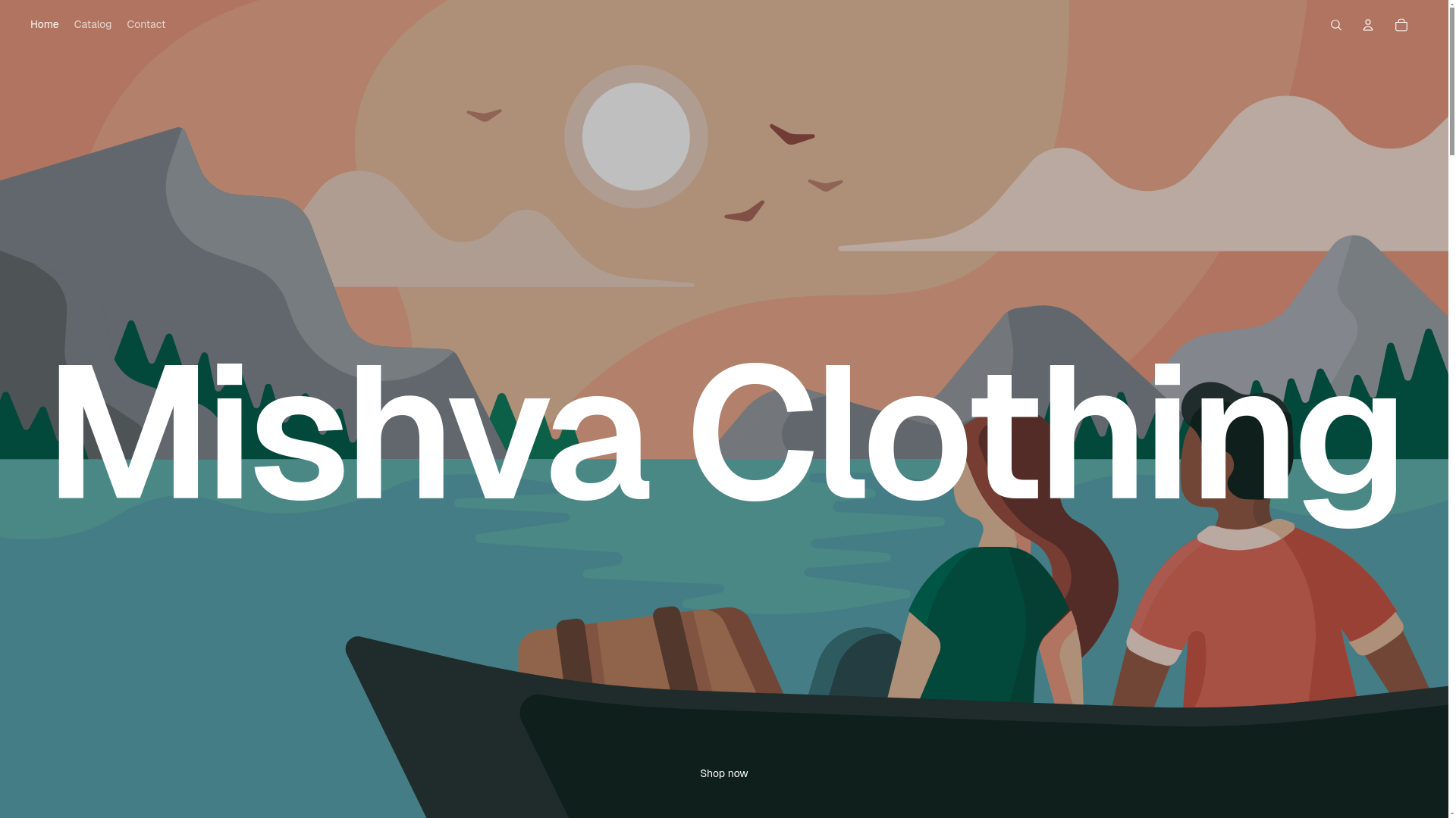 website screenshot of https://mishvaclothing.com/