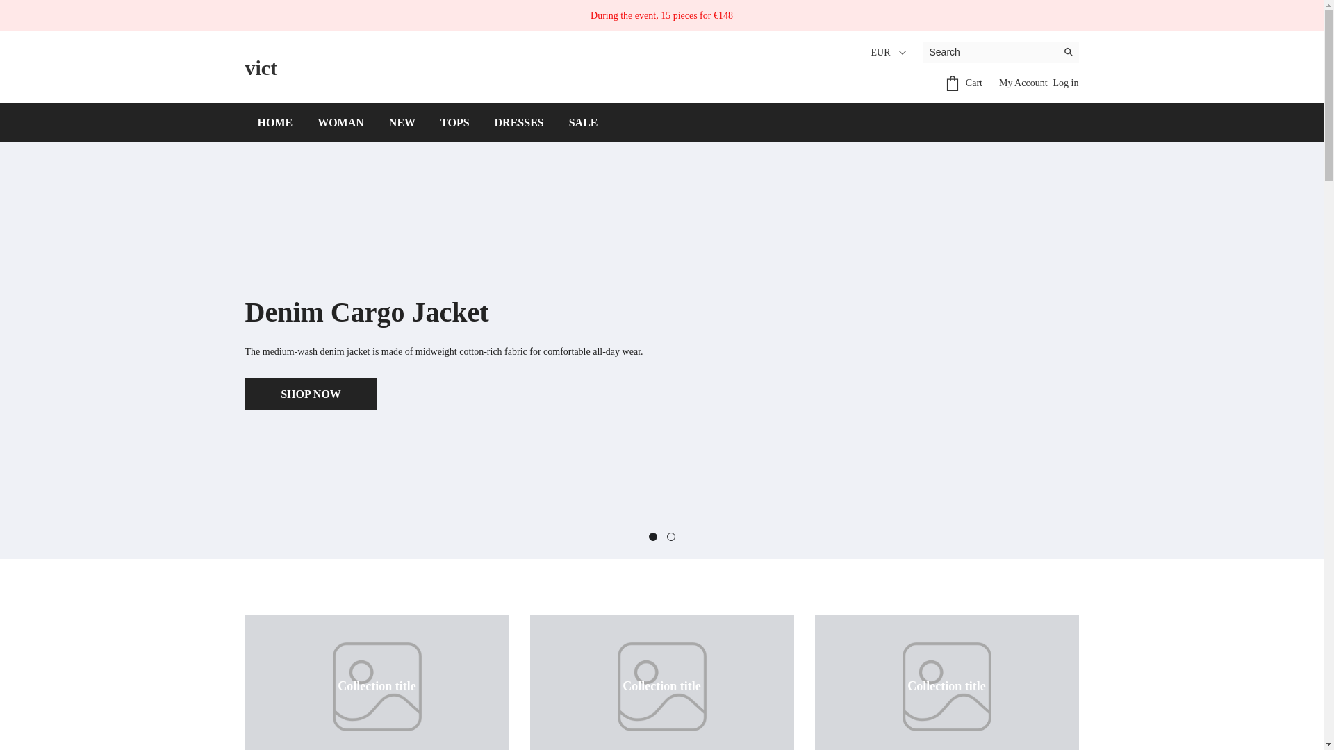 website screenshot of https://vict-eu.shop/