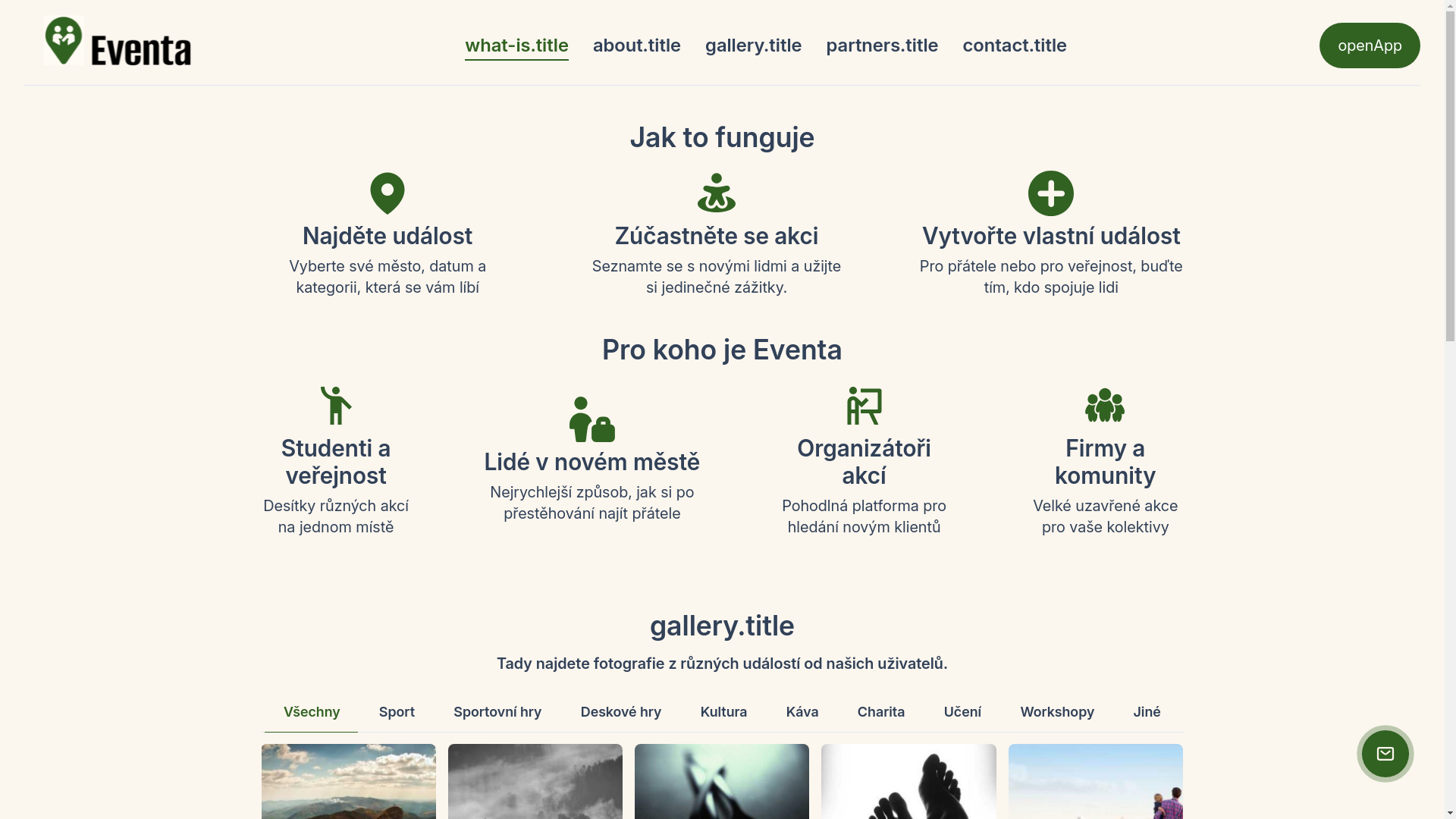 website screenshot of https://eventalandingpage.pages.dev/