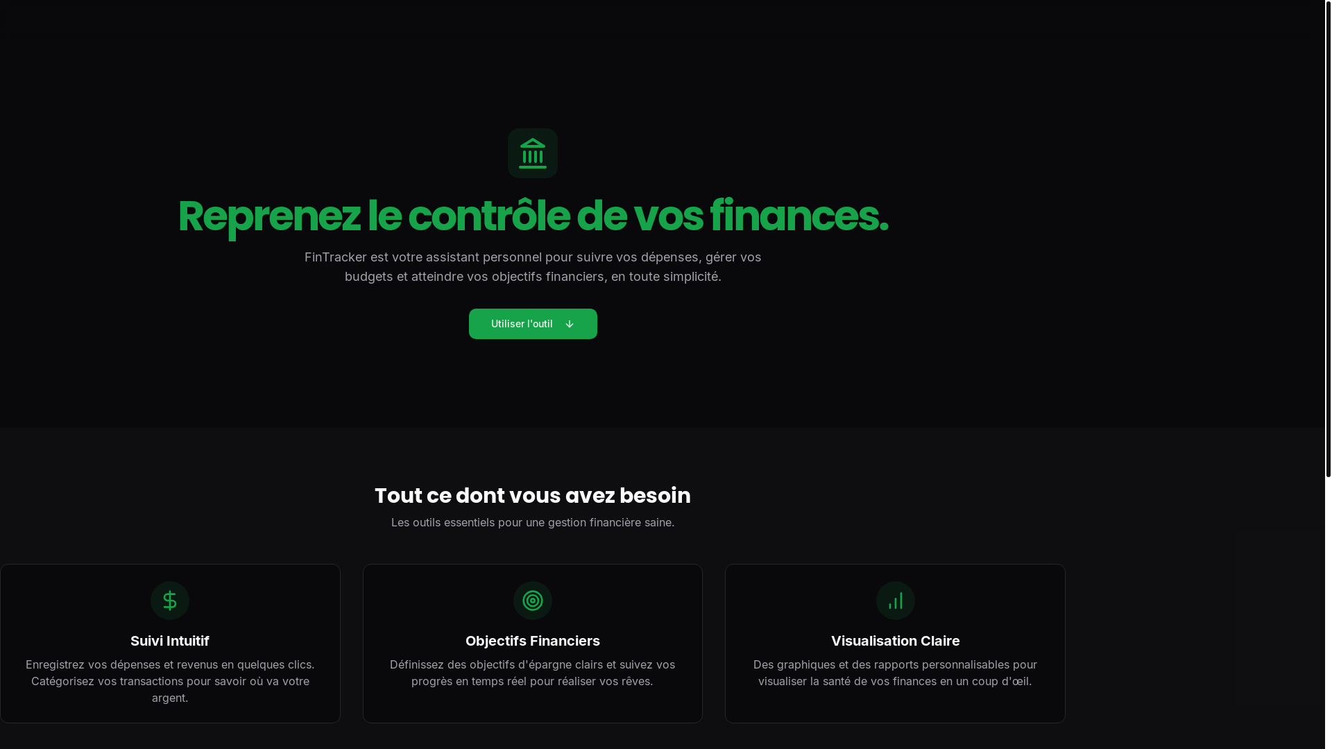 website screenshot of https://fintracker.online/