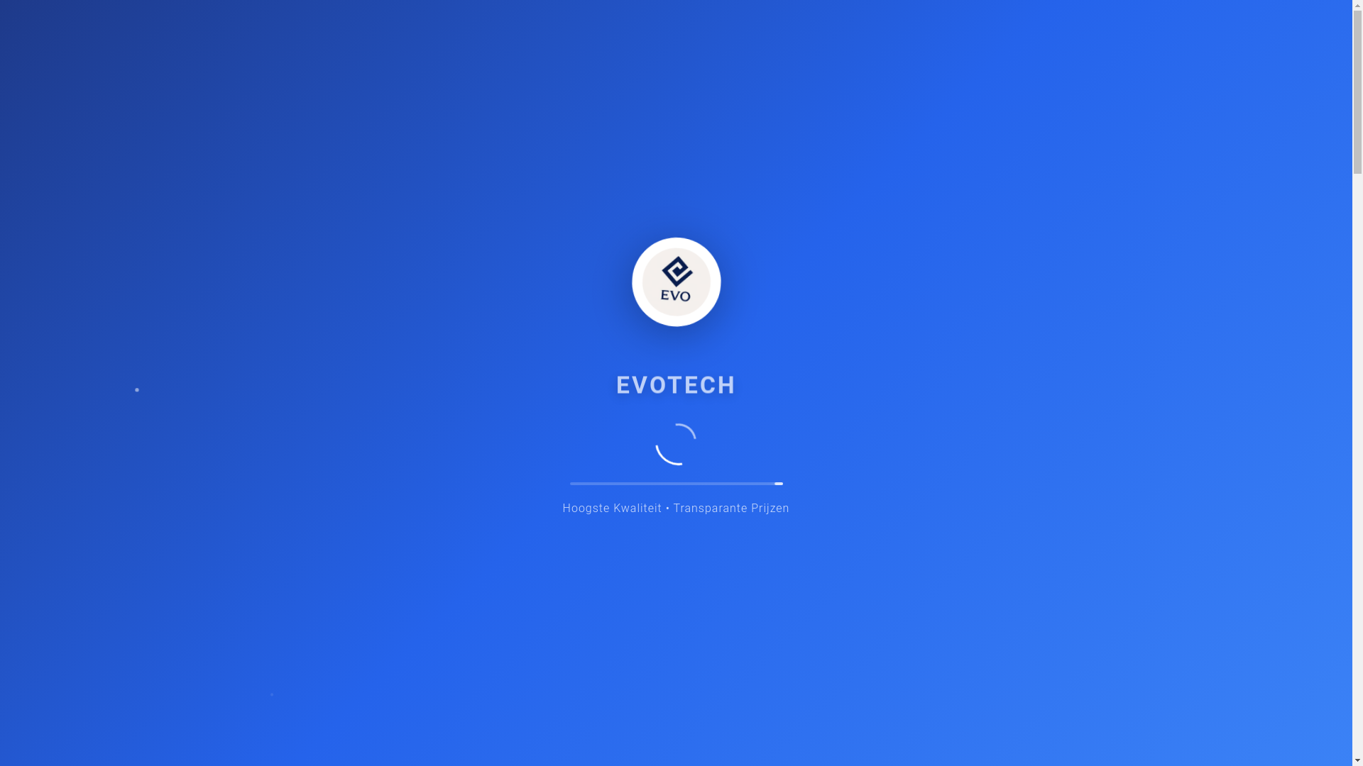 website screenshot of https://evotechconstruction.nl/