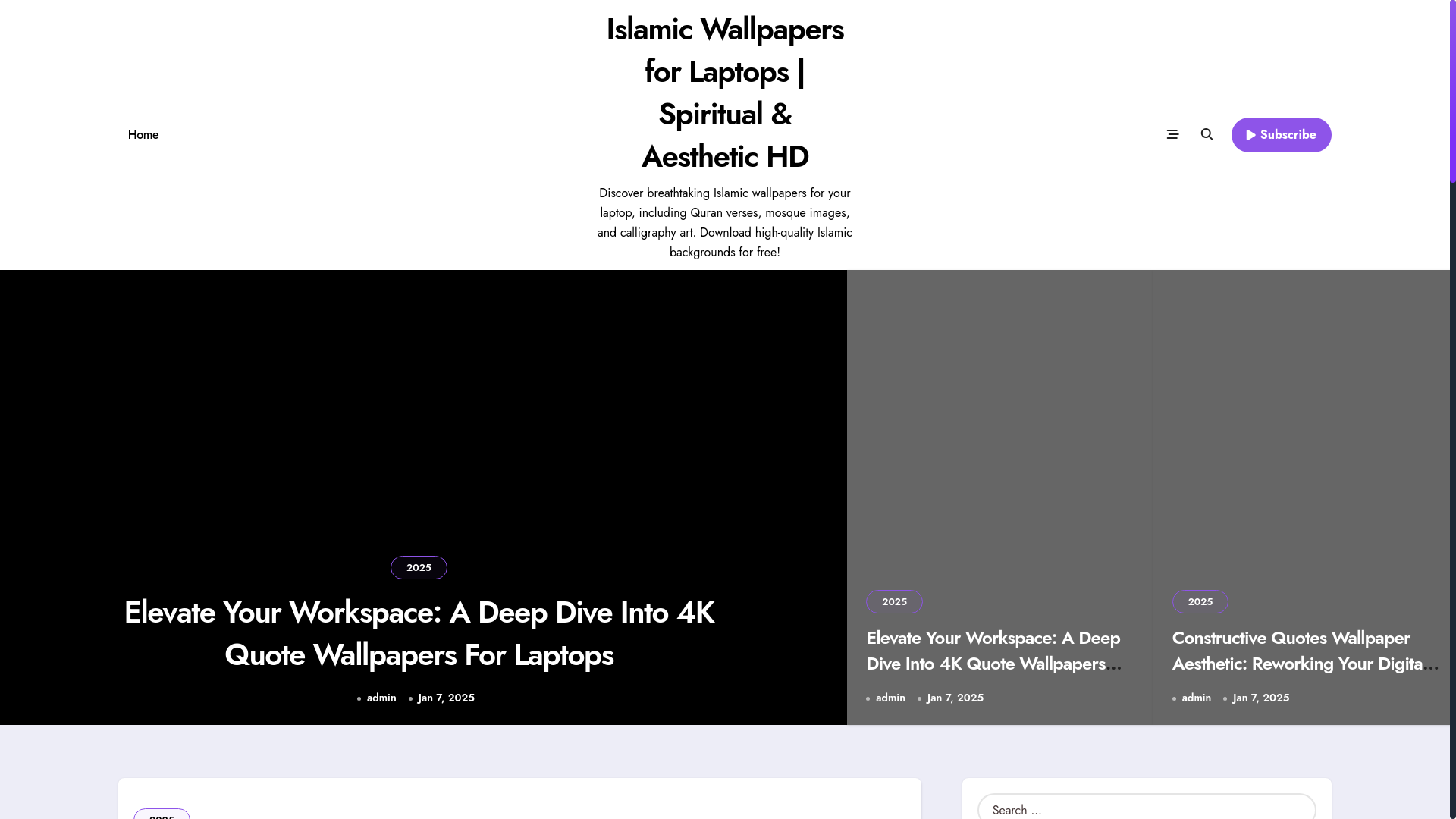 website screenshot of https://noorulhuda.pages.dev/