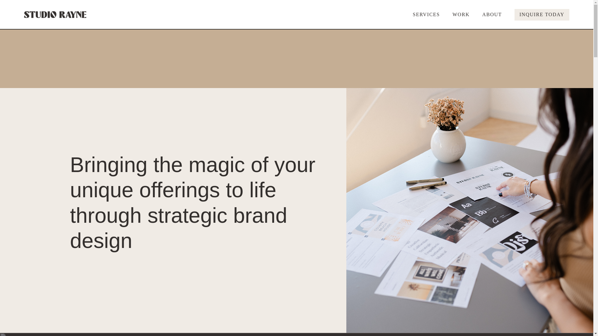 website screenshot of https://hellostudiorayne.com/