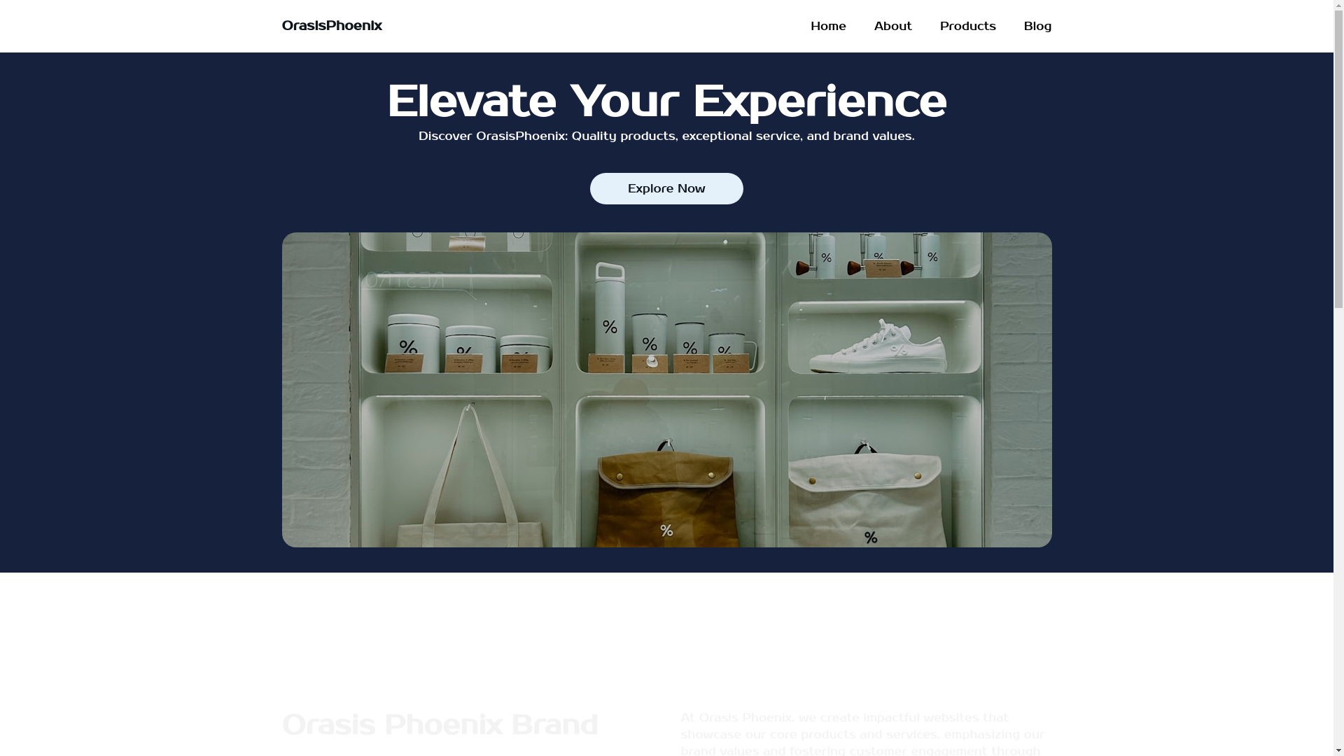 website screenshot of https://orasisphoenix.com/