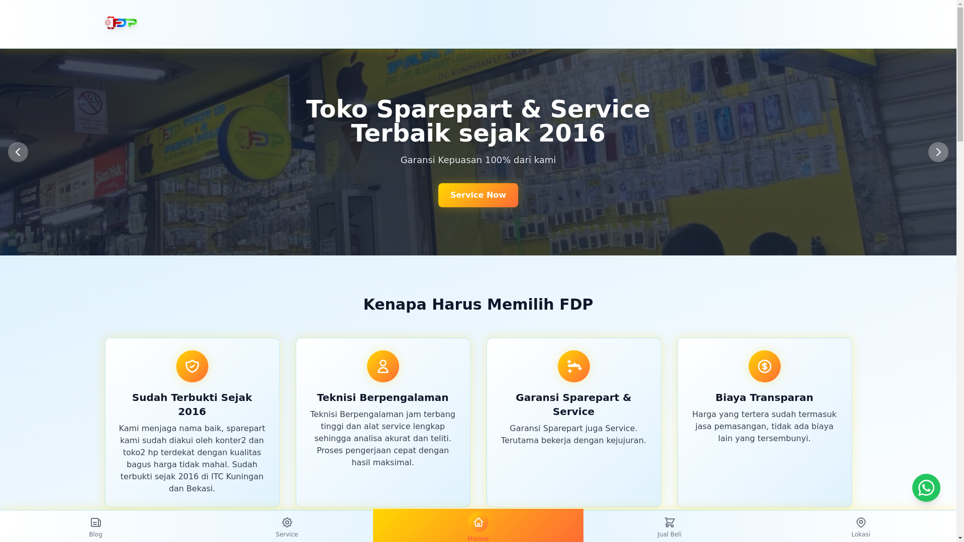 website screenshot of https://fdpfixit.id/