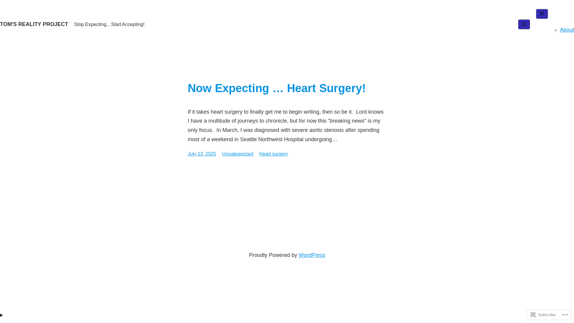 website screenshot of https://expectationalism.com/