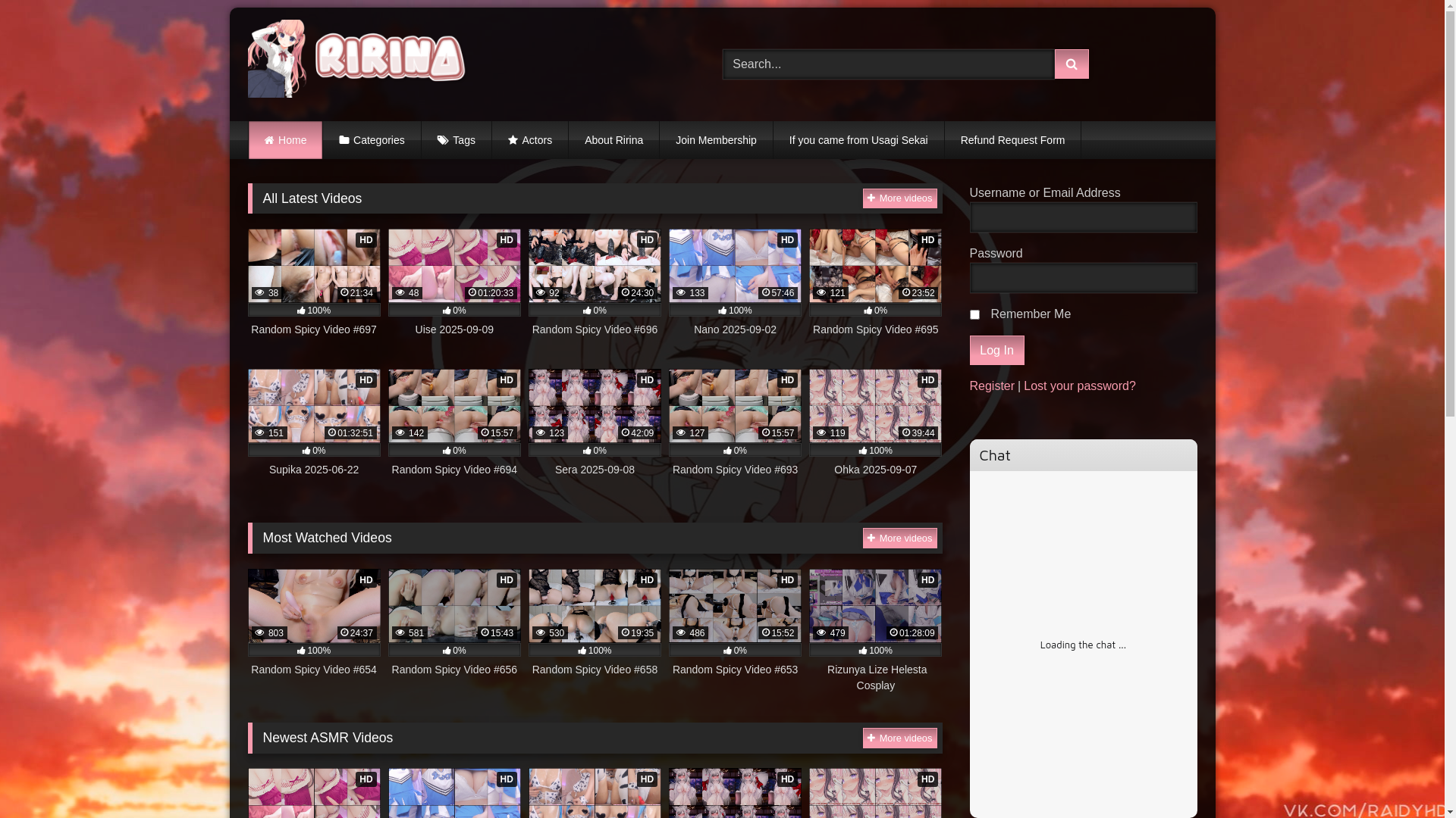 website screenshot of https://ririna.com/