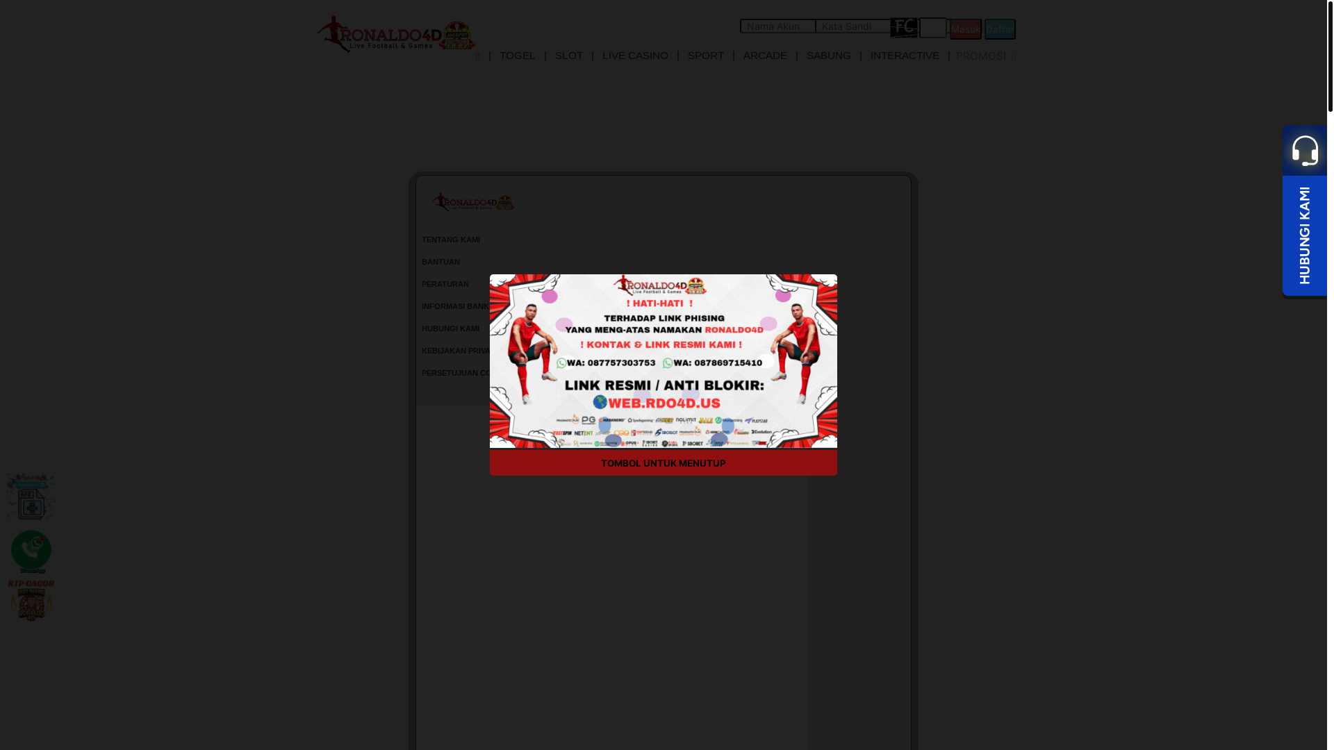 website screenshot of https://ronaldo4d1.space/