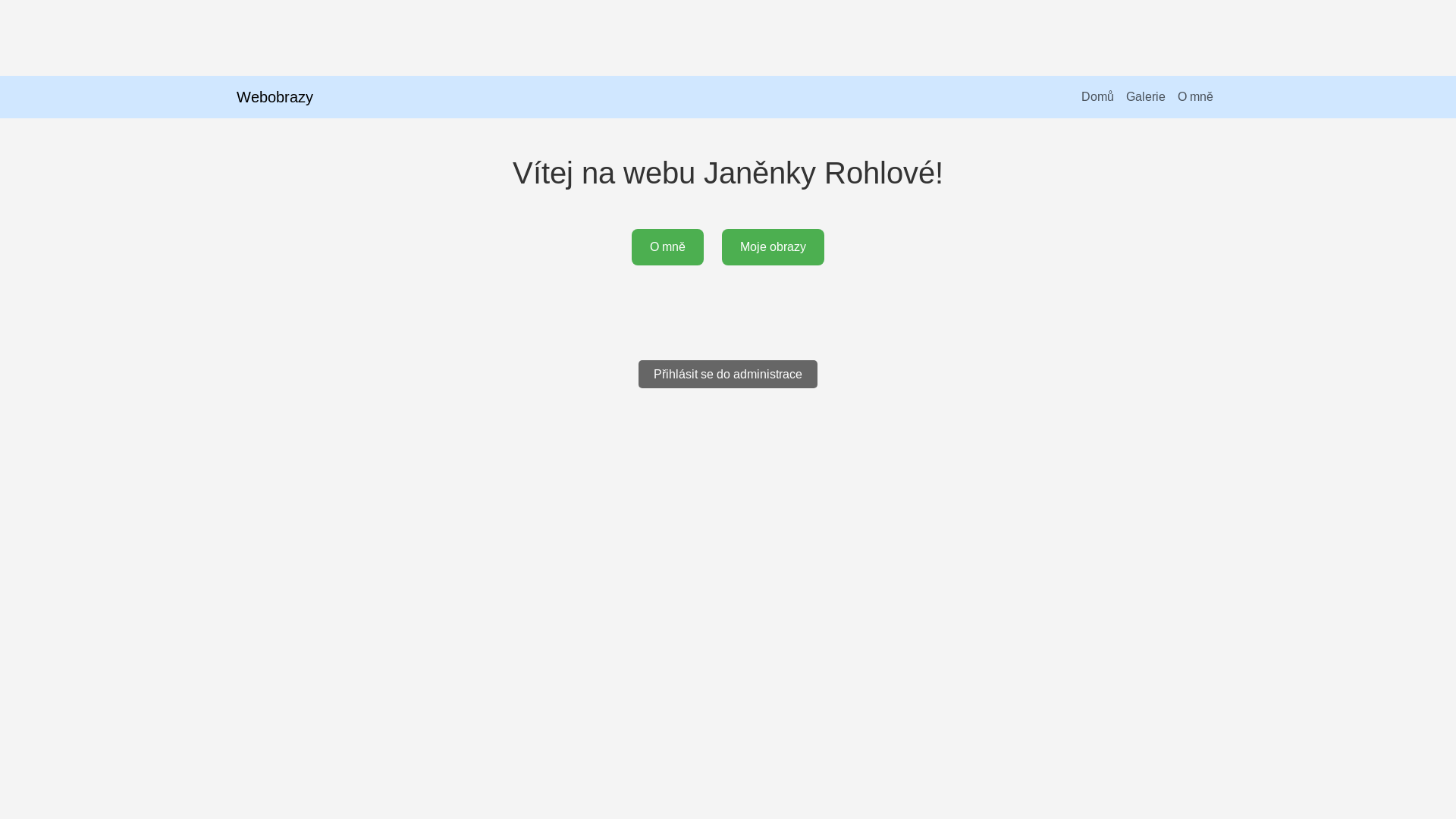 website screenshot of https://janarohlova.cz/