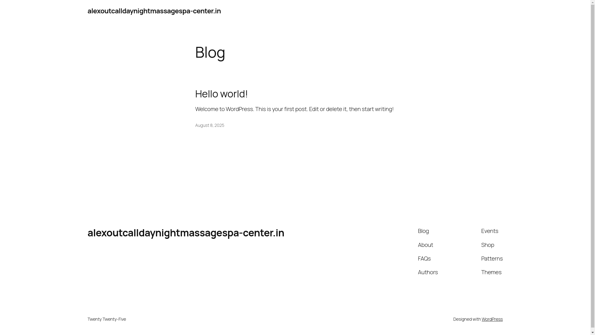 website screenshot of https://alexoutcalldaynightmassagespa-center.in/