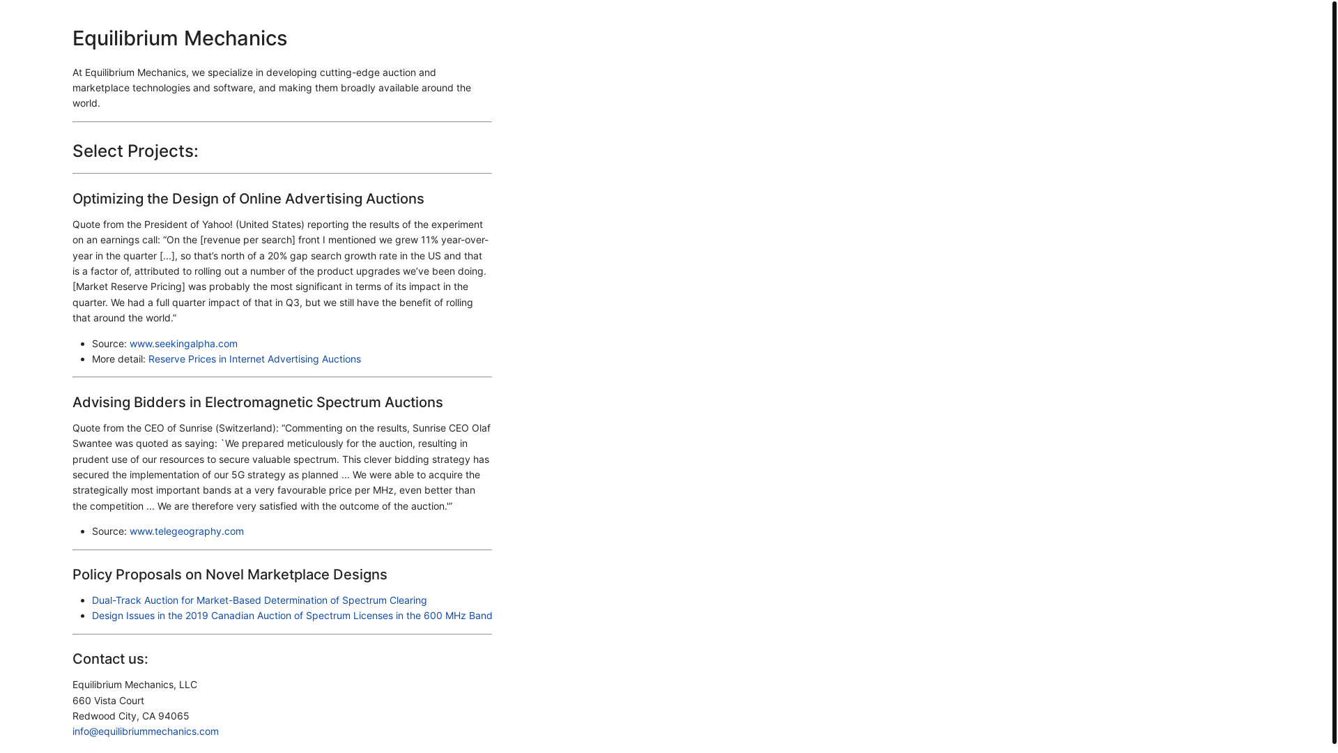 website screenshot of https://equilibriummechancs.pages.dev/