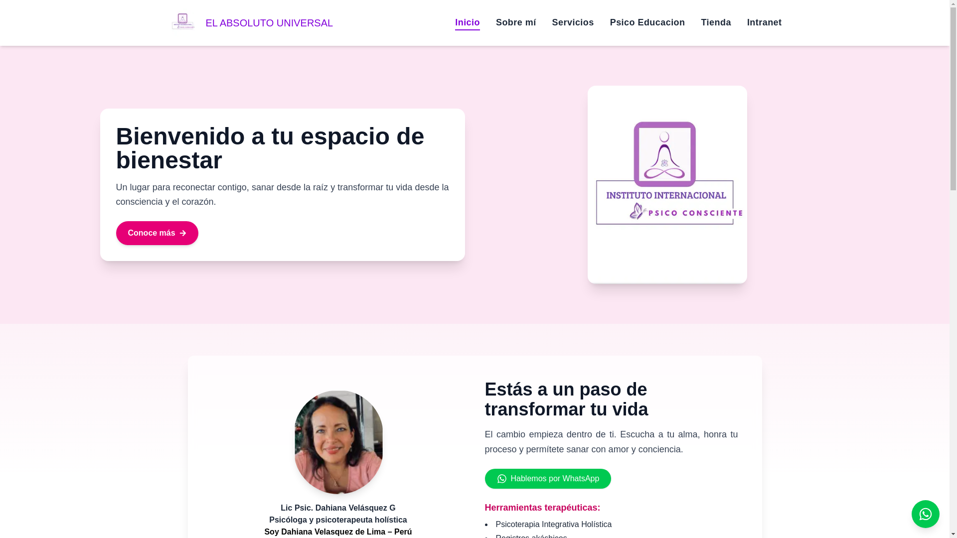 website screenshot of https://absolutouniversal.com/