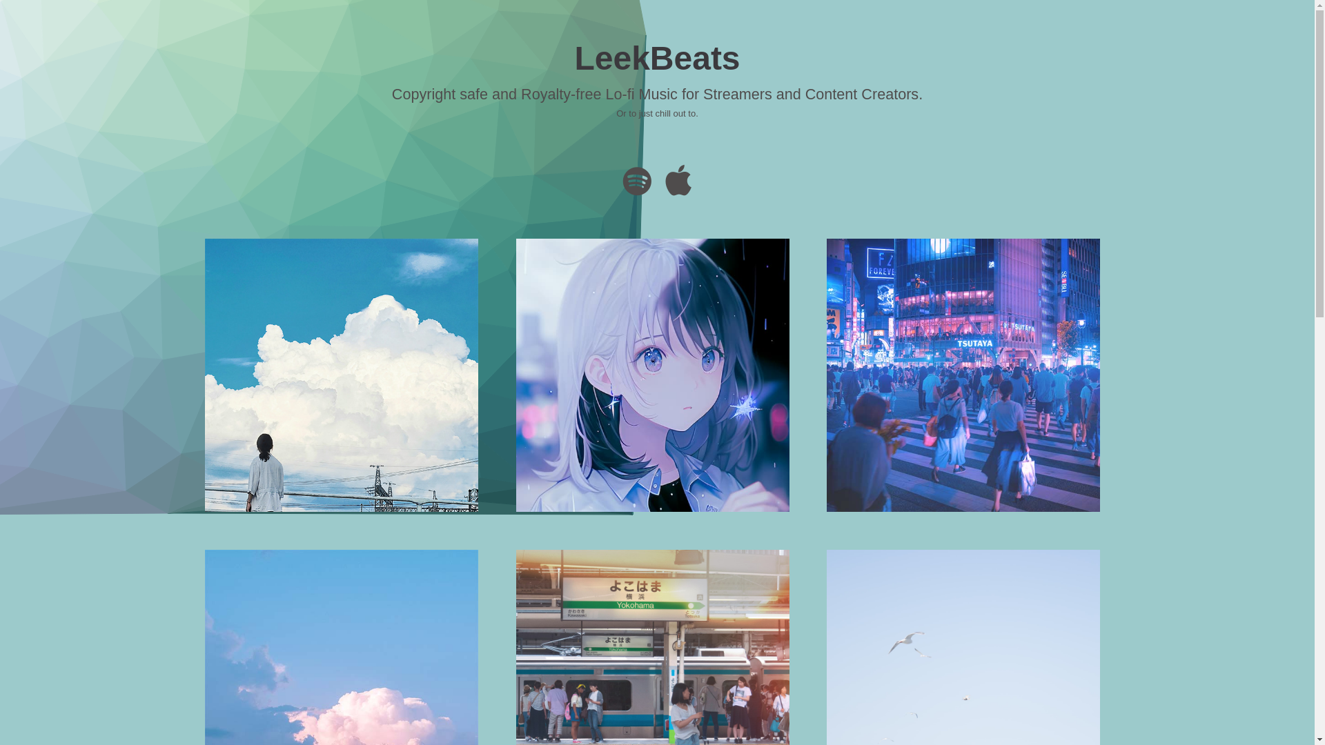 website screenshot of https://leekbeats.pages.dev/
