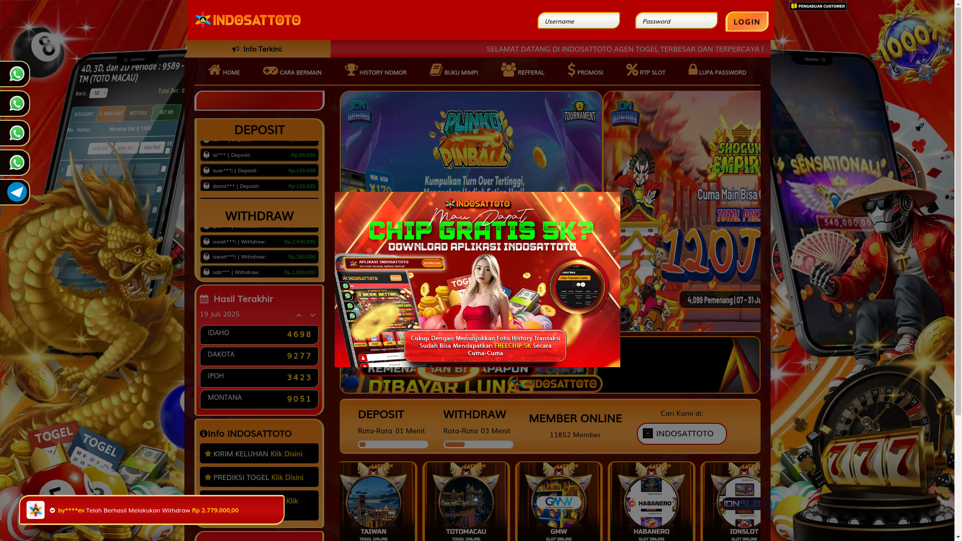 website screenshot of https://indosat-meraup.com/