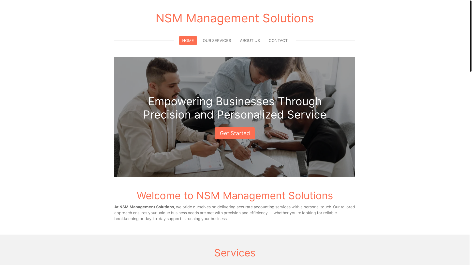 website screenshot of https://nsmmanagementsolutions.com/