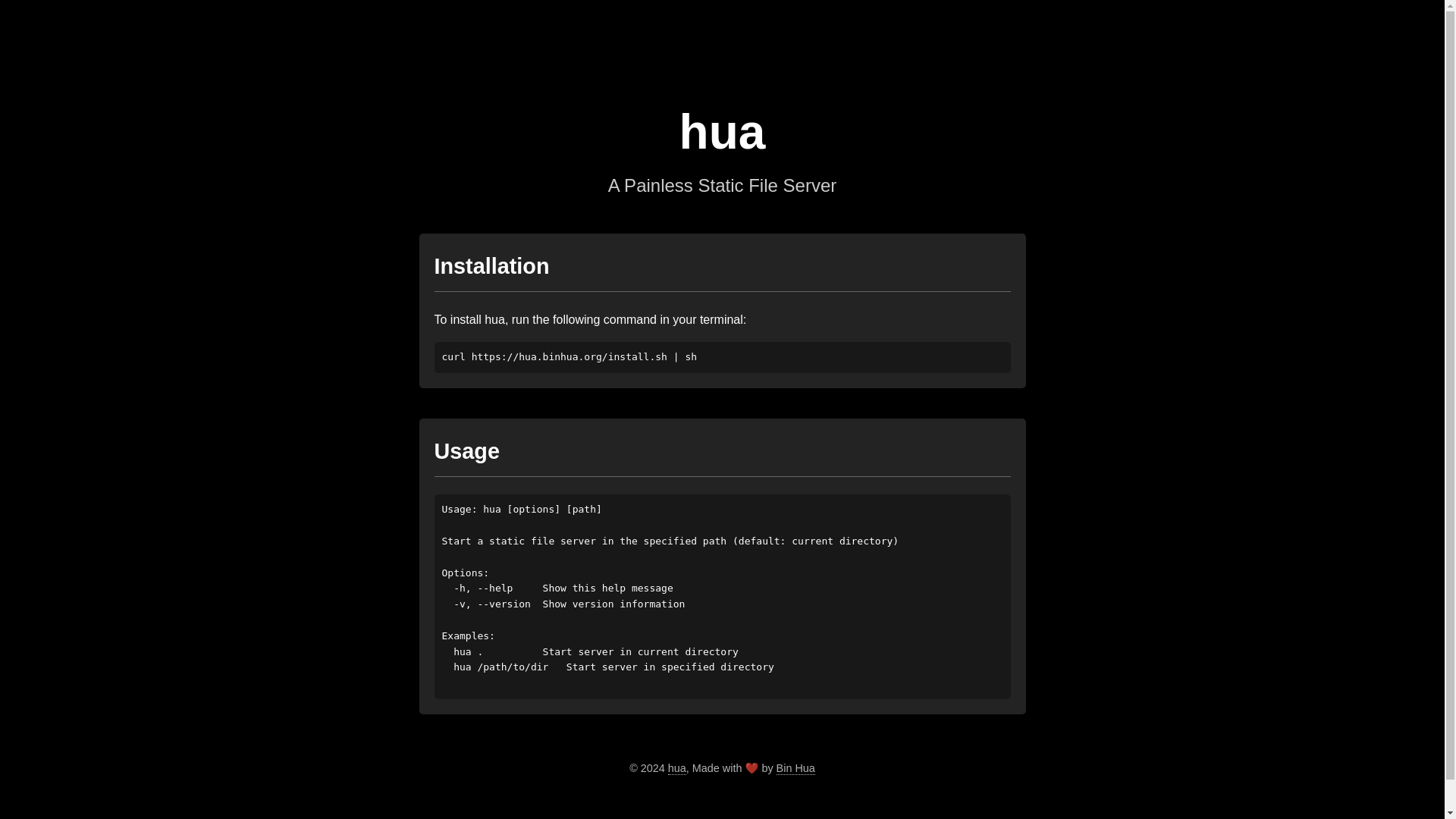 website screenshot of https://huasite.pages.dev/