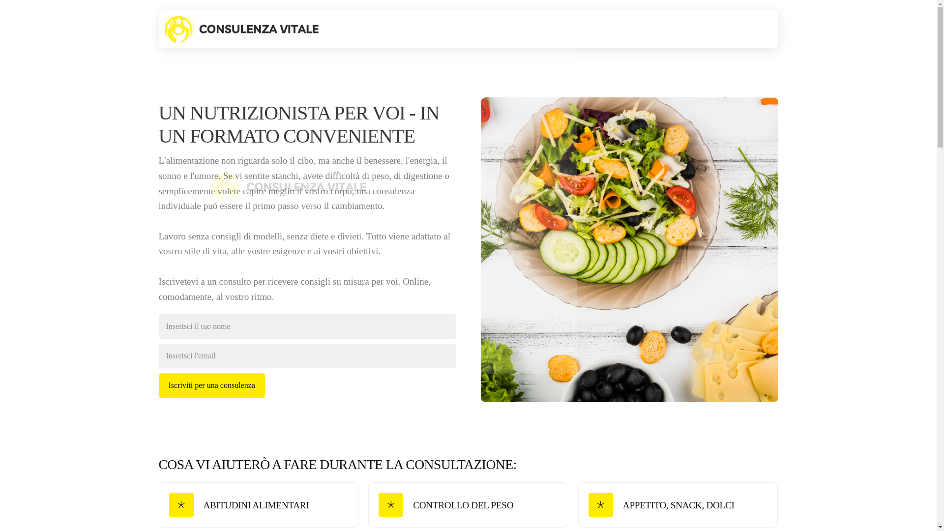website screenshot of https://consulenzavitaleb.com/