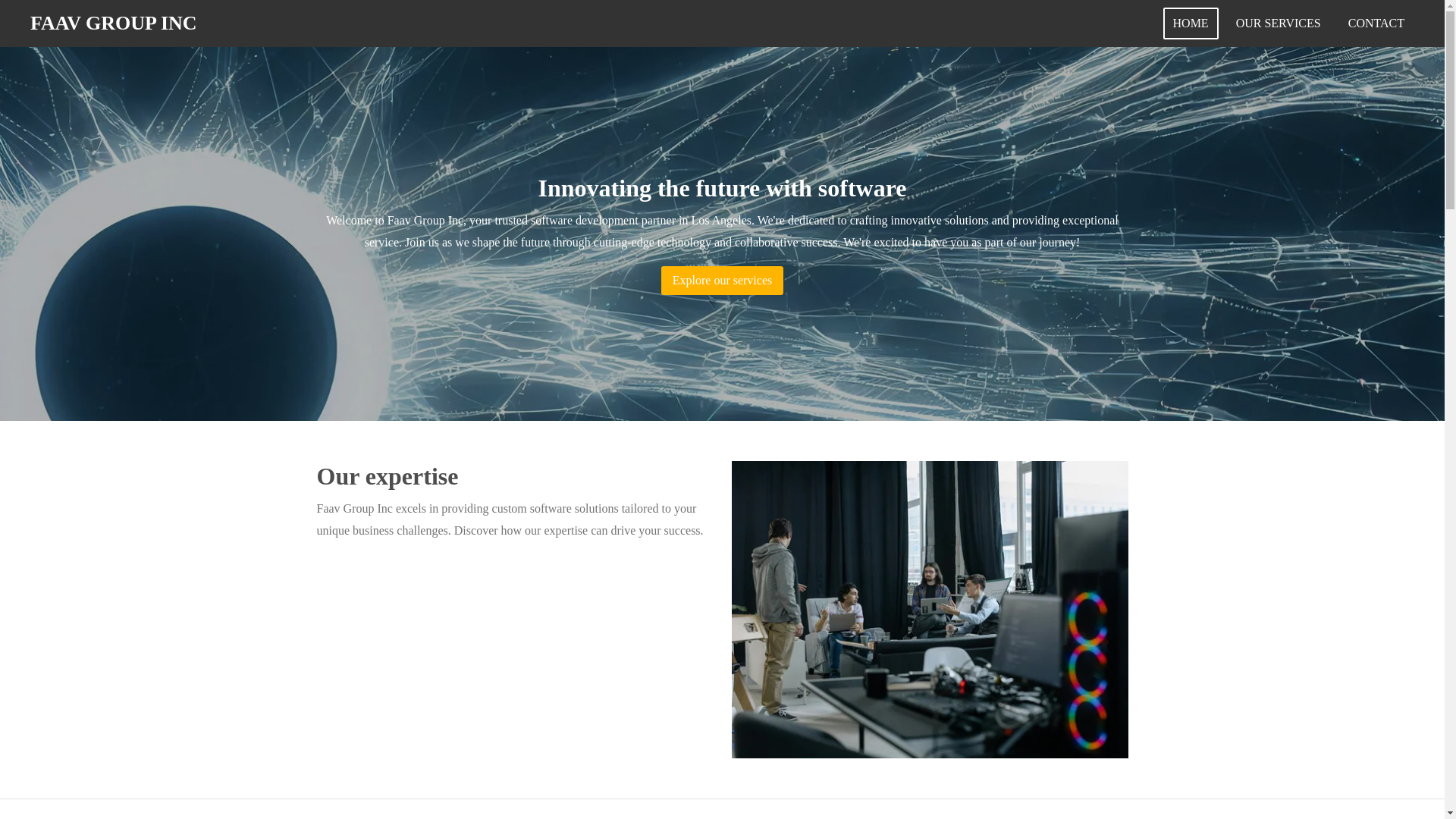website screenshot of https://faavgroupinc.com/
