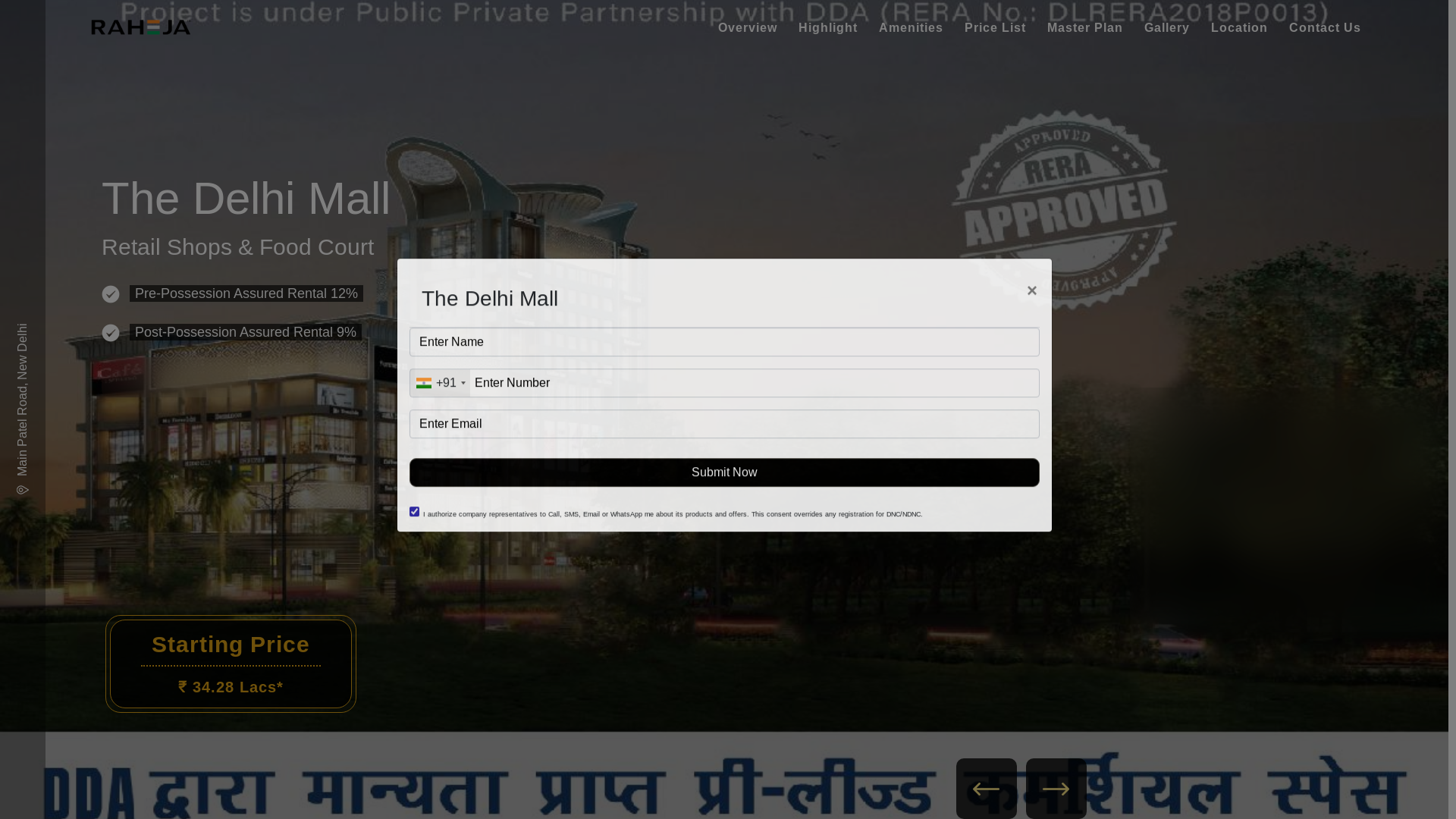 website screenshot of https://thedelhimallproject.site/