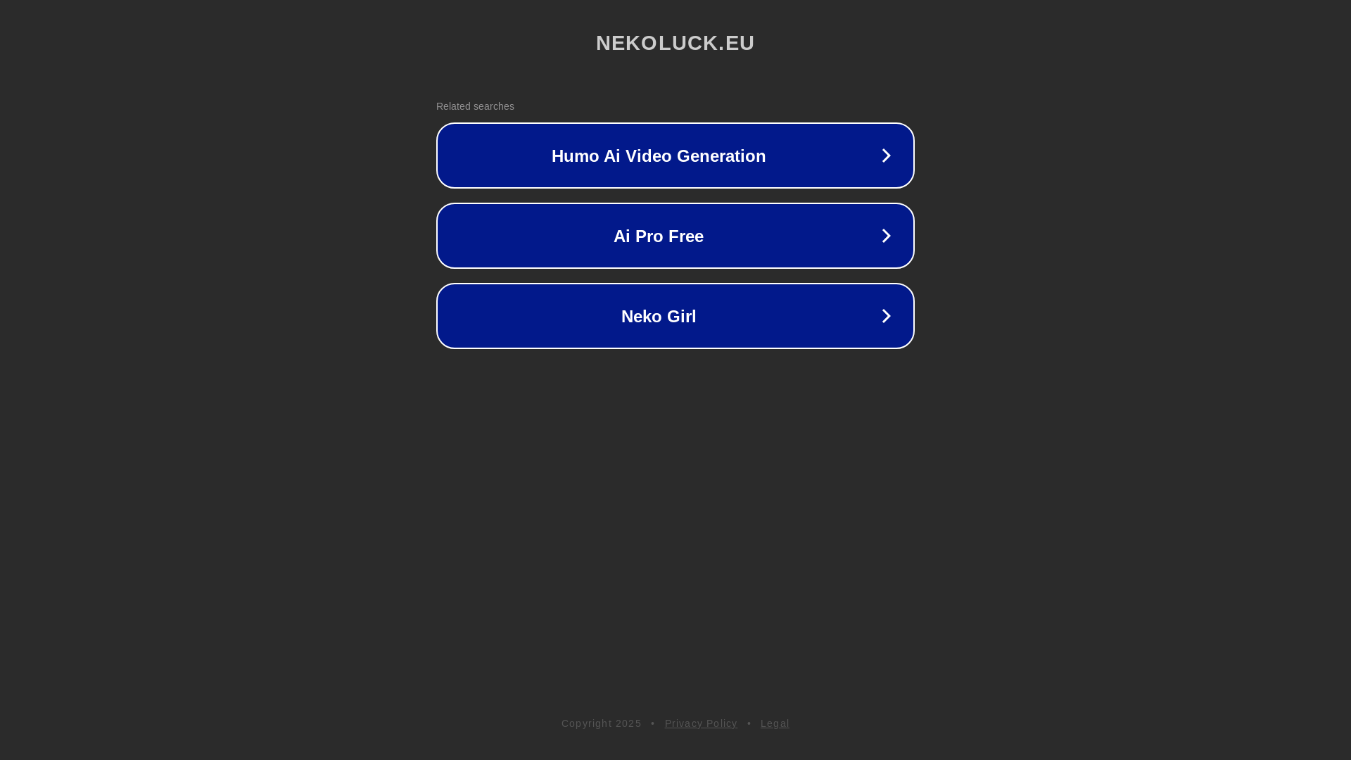 website screenshot of https://nekoluck.eu/