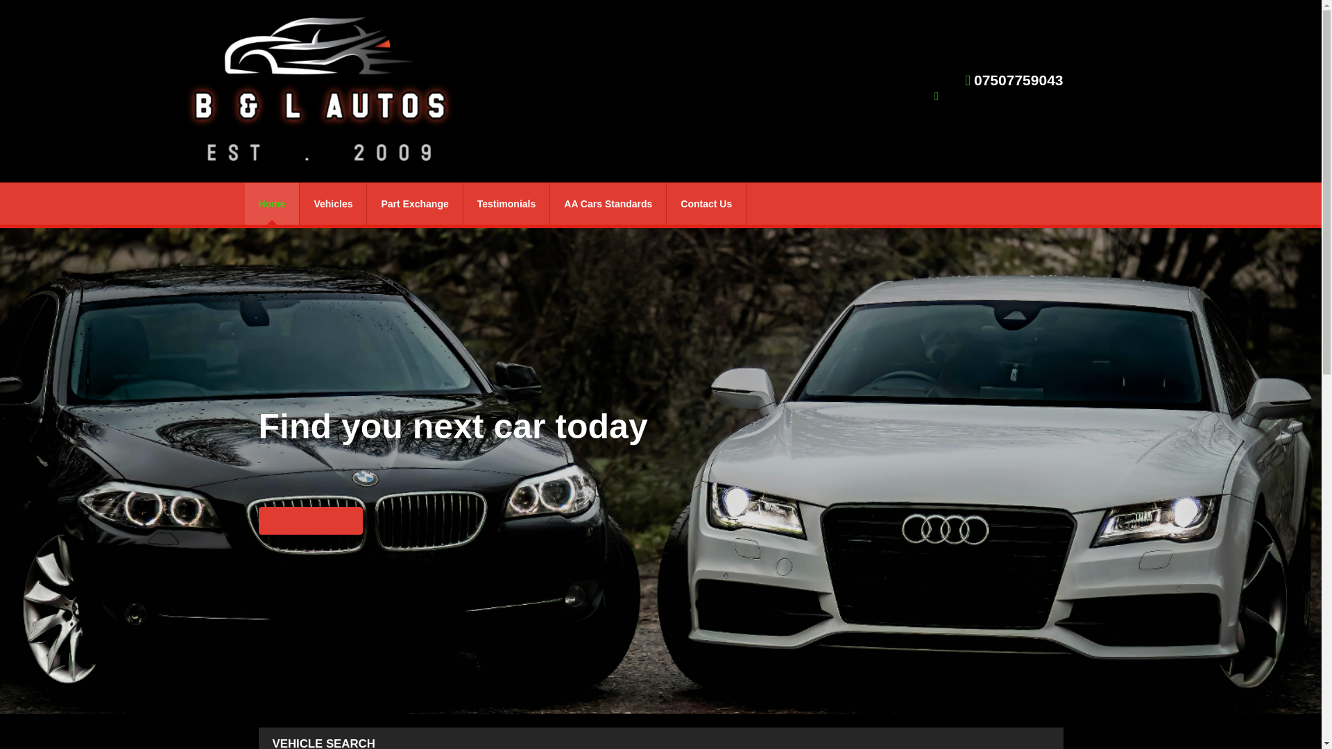 website screenshot of https://bandlautosltd.co.uk/