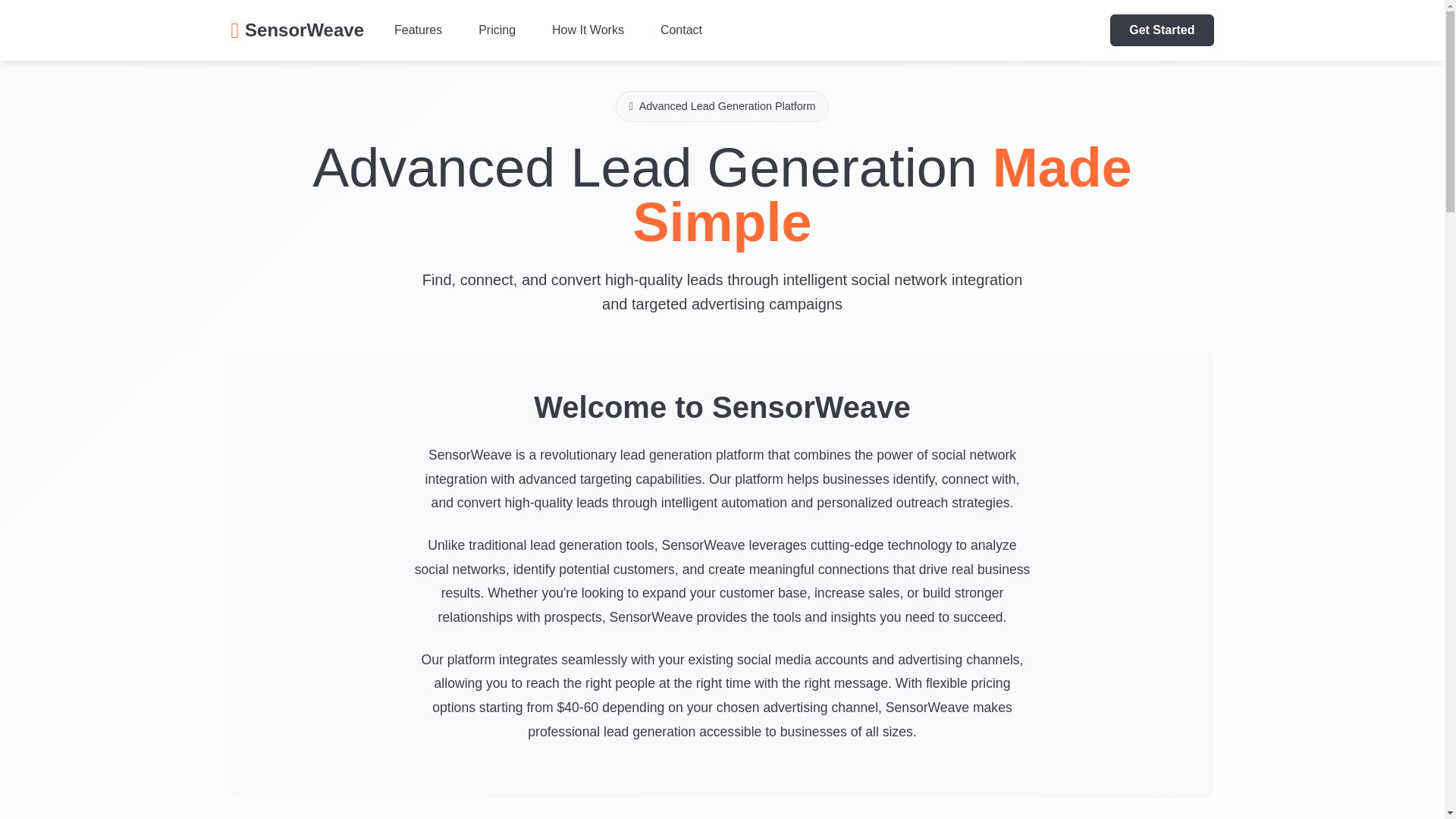 website screenshot of https://sensorweave.pages.dev/