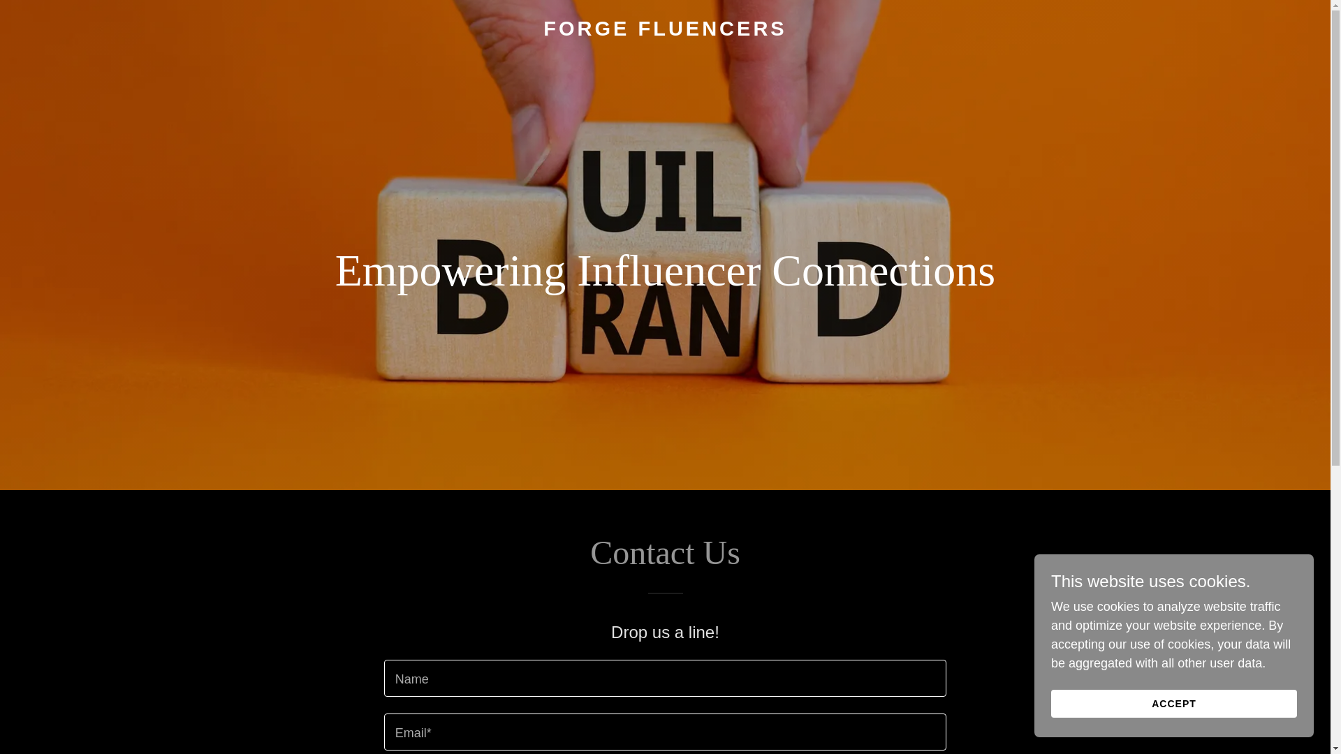 website screenshot of https://forgefluencers.com/