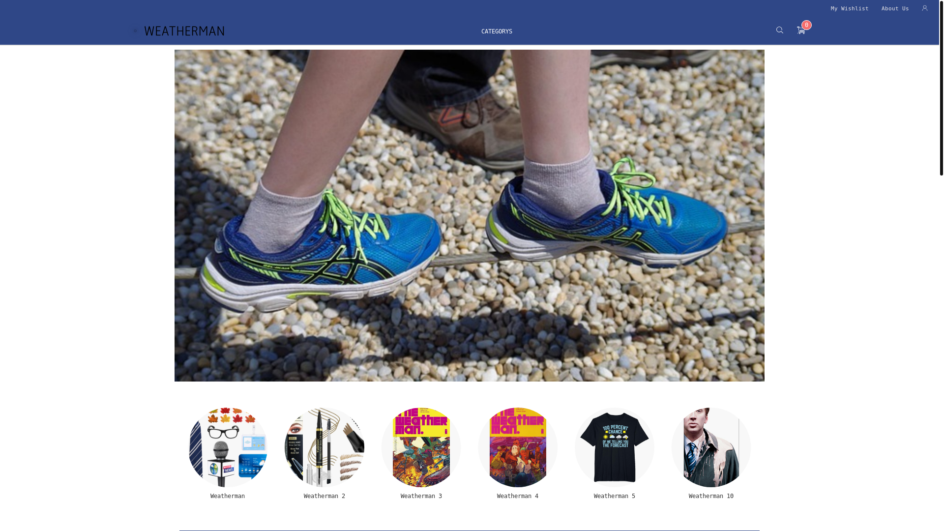 website screenshot of https://weathermansaleus.shop/