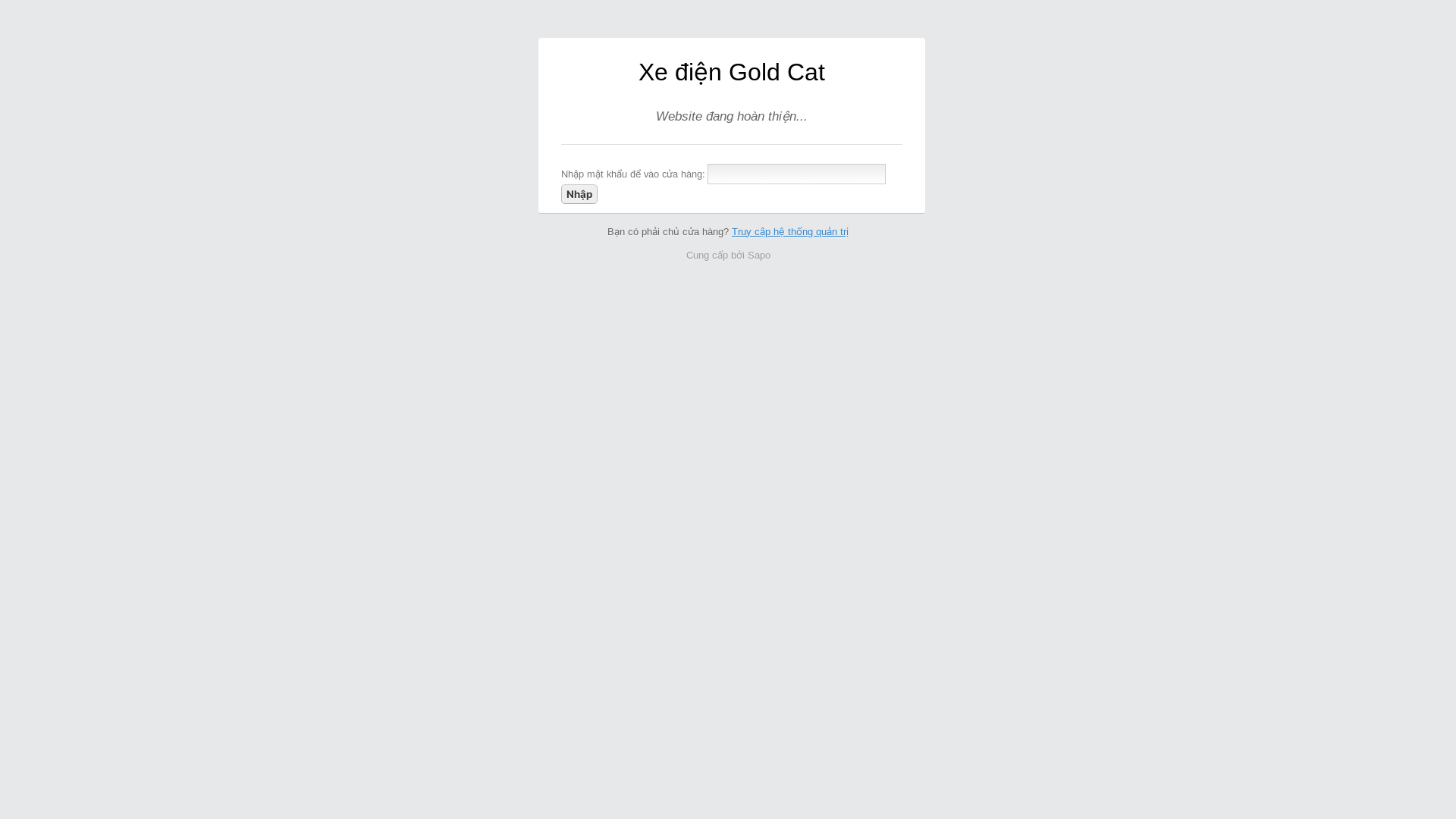website screenshot of https://goldcat.net.vn/