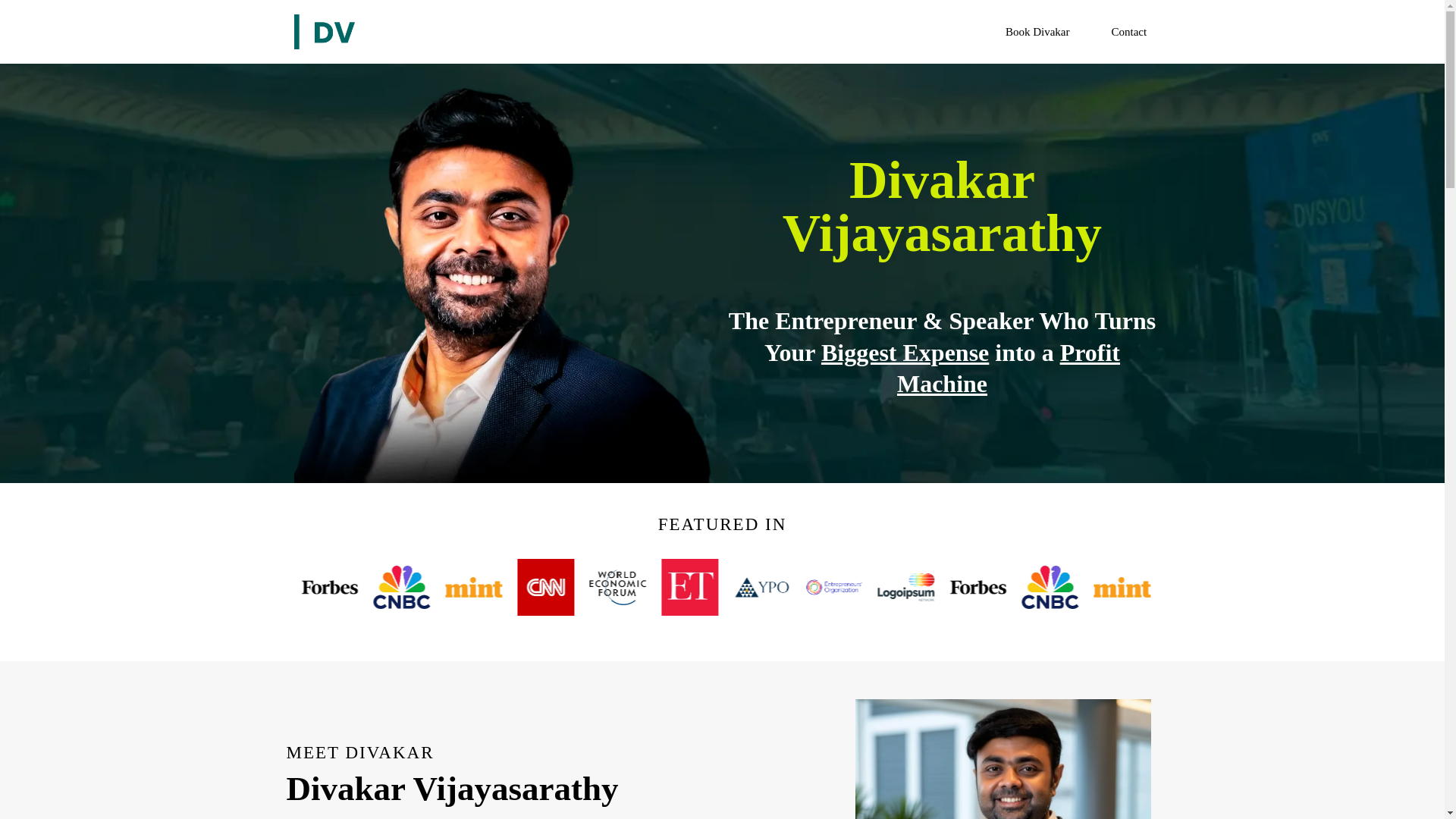 website screenshot of https://divakarspeaking.com/