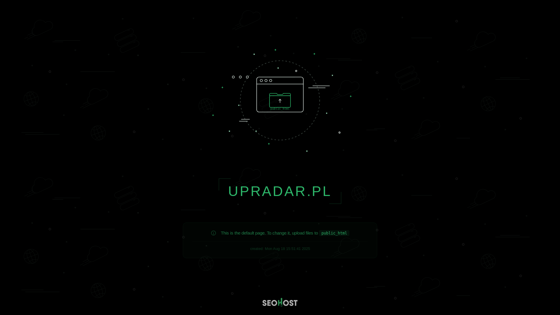 website screenshot of https://upradar.pl/