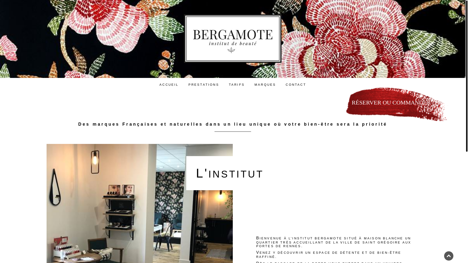 website screenshot of https://bergamote-institut.pages.dev/