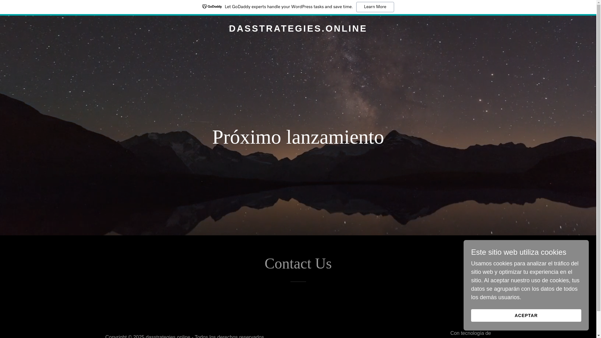 website screenshot of https://dasstrategies.online/