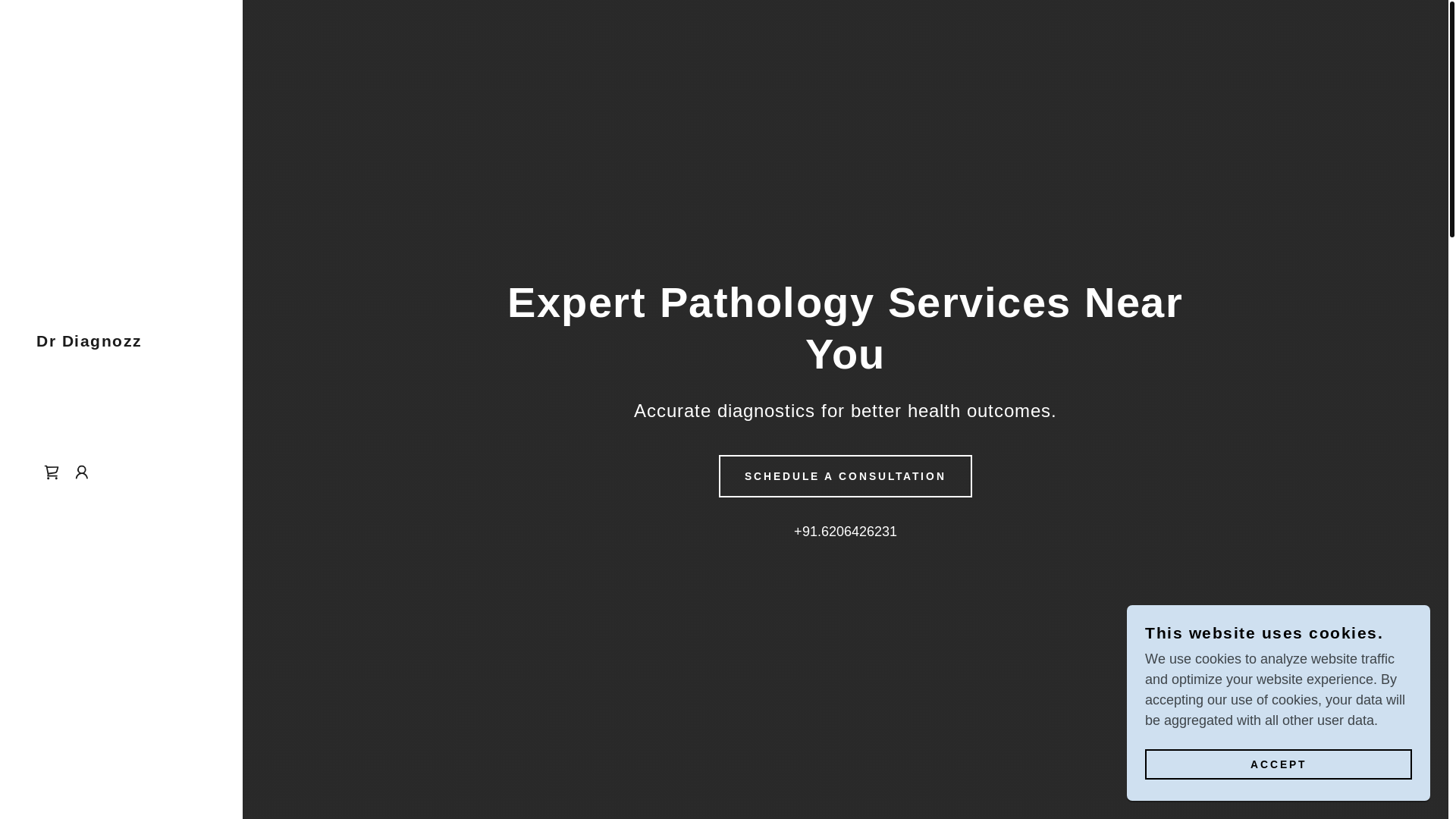 website screenshot of https://drdiagnozz.com/