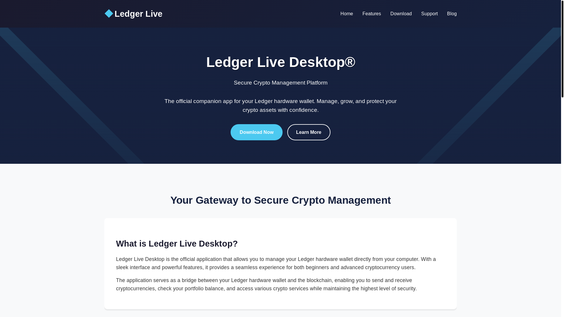 website screenshot of https://install-ledge-desktop.pages.dev/