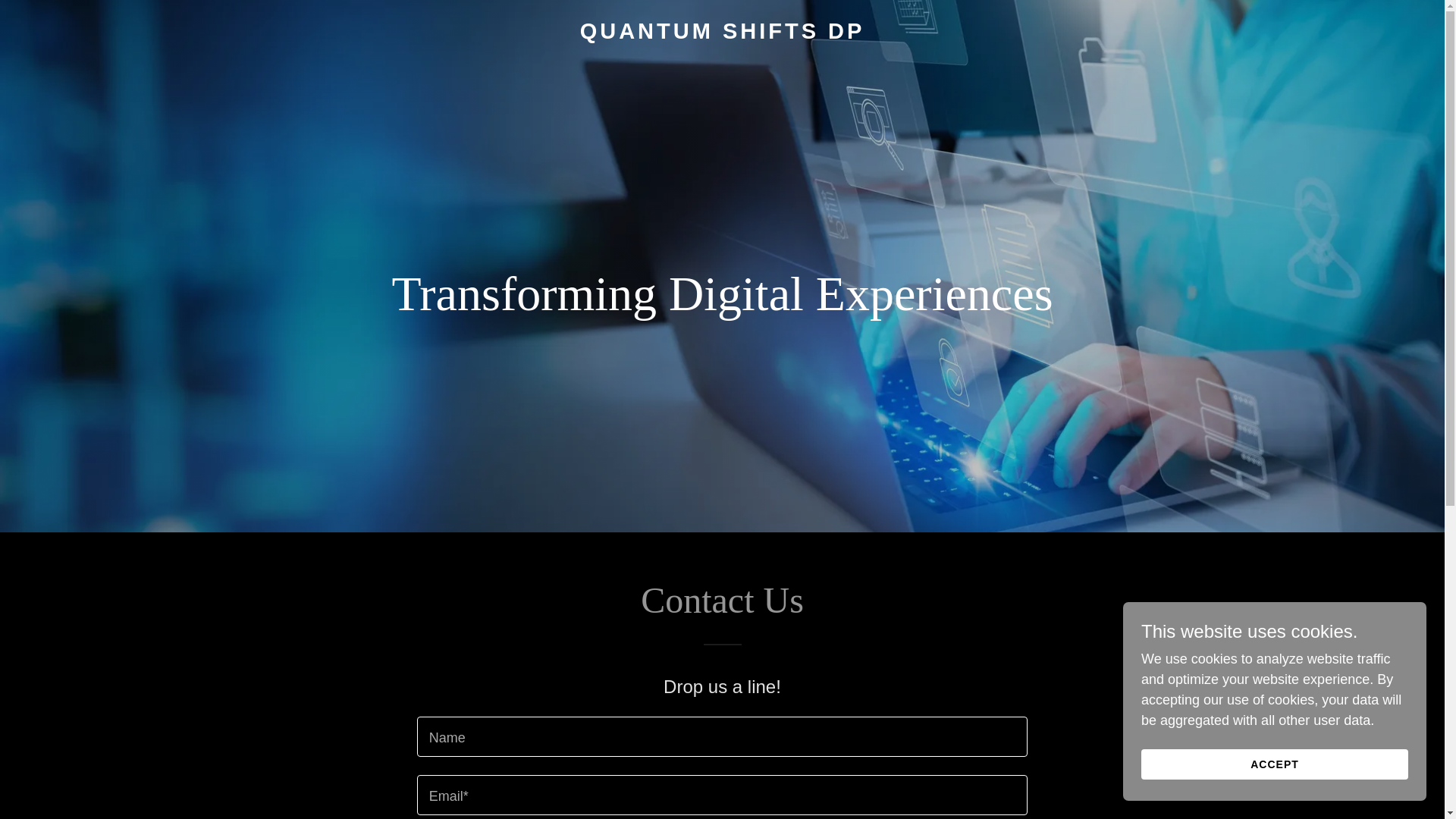website screenshot of https://quantumshiftspd.com/