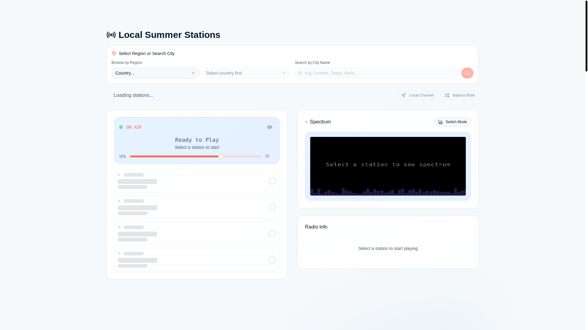 website screenshot of https://summer-music.net/