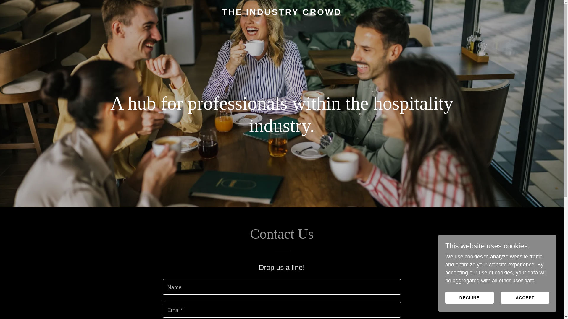 website screenshot of https://theindustrycrowd.co.uk/