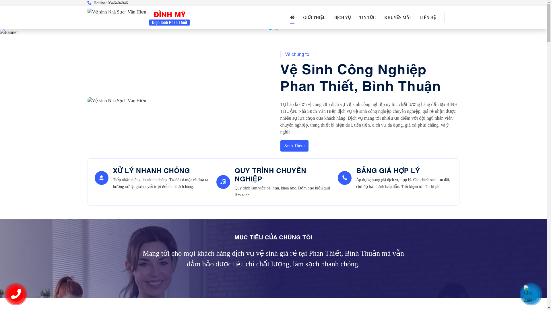 website screenshot of https://vesinhcongnghiepbinhthuan.com/