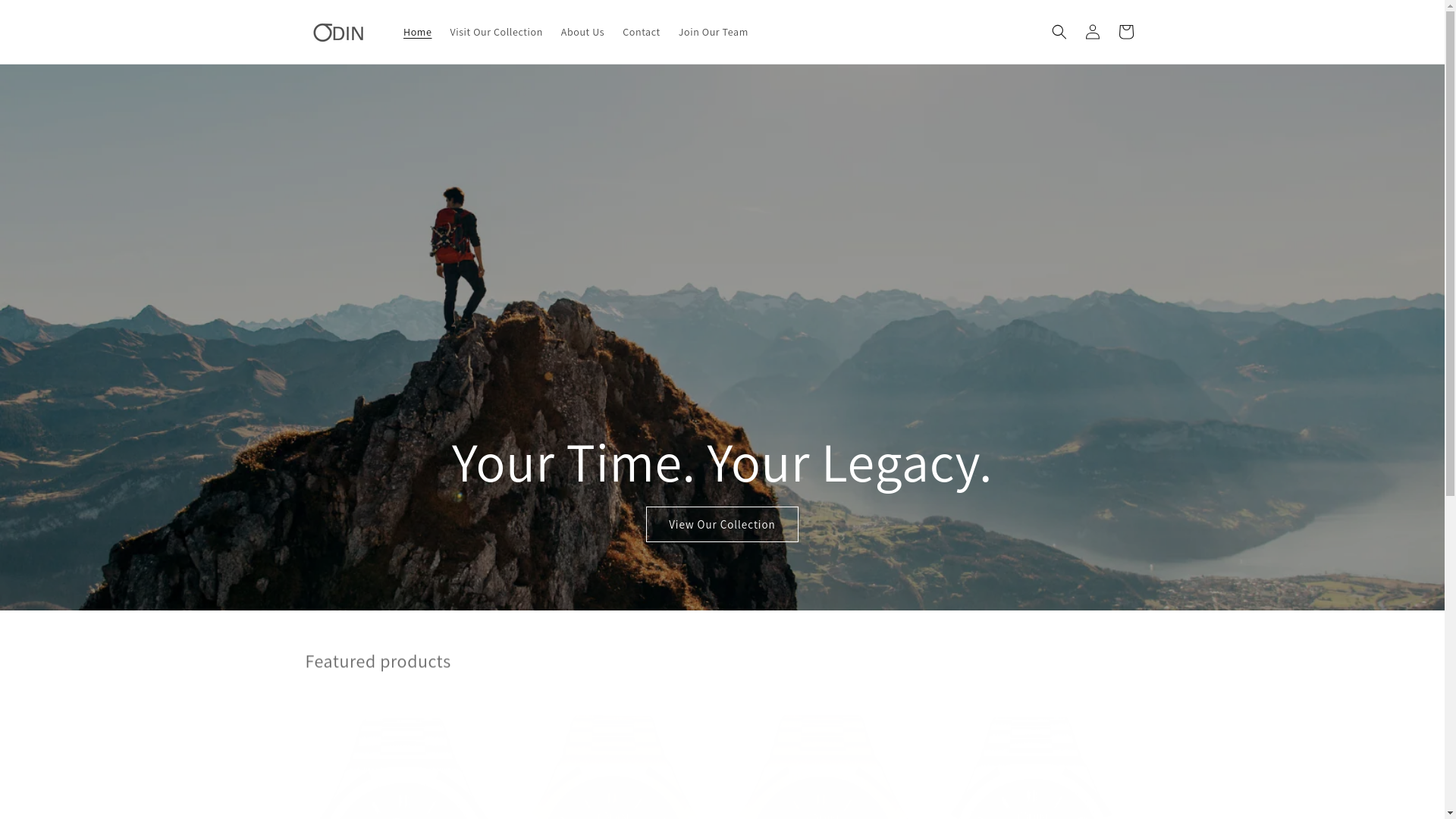 website screenshot of https://odin-watches.co.uk/
