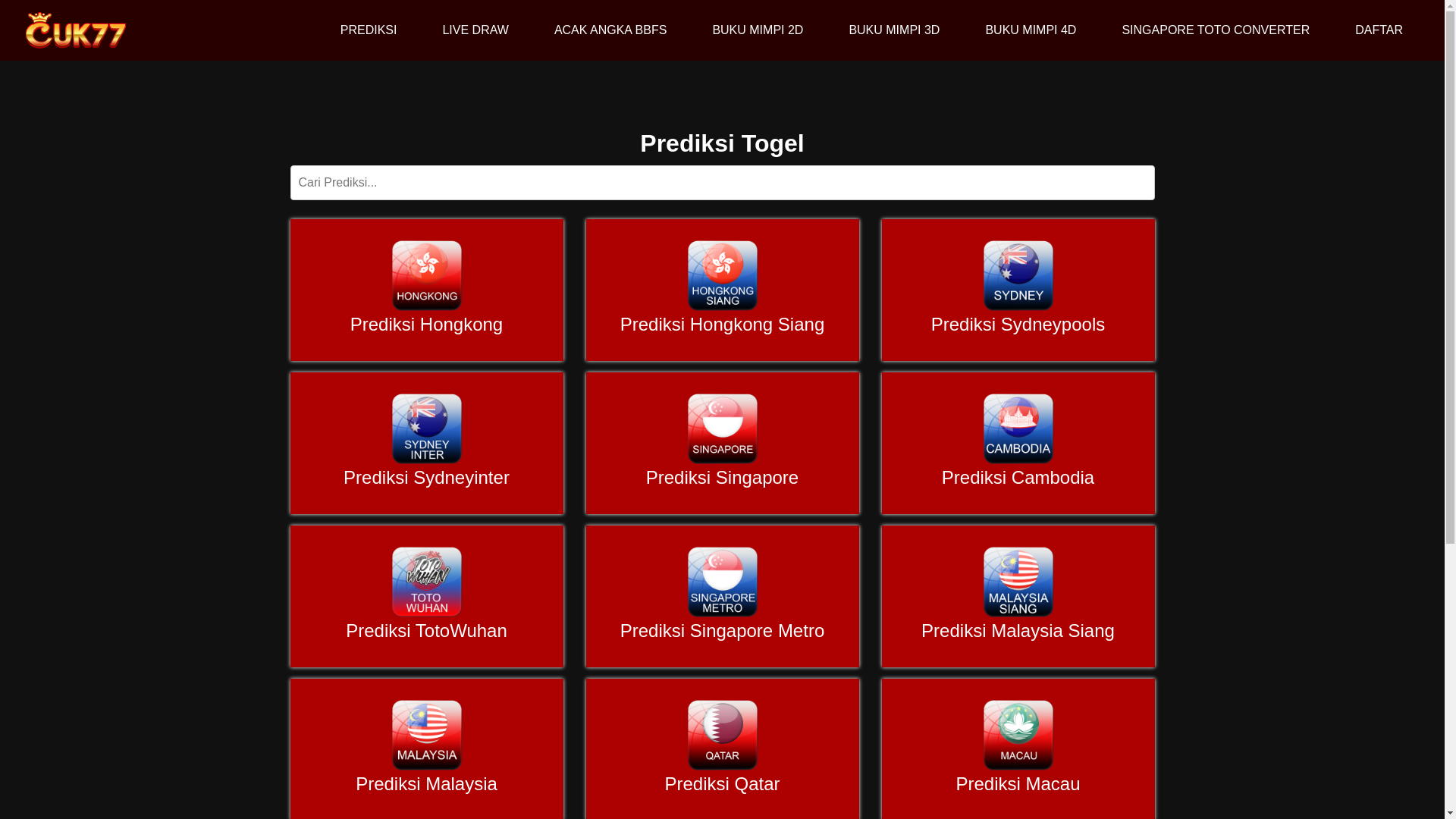 website screenshot of https://prediksicuk77.me/