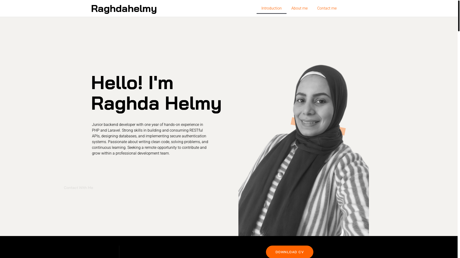 website screenshot of https://raghdahelmy.site/