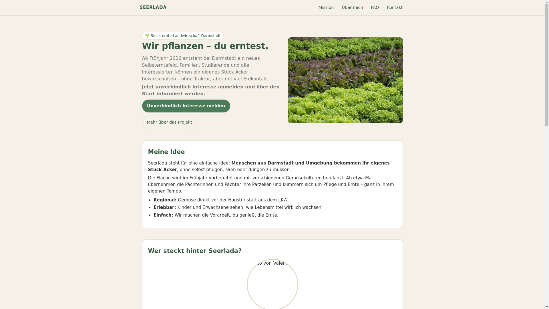 website screenshot of https://seerlada.de/