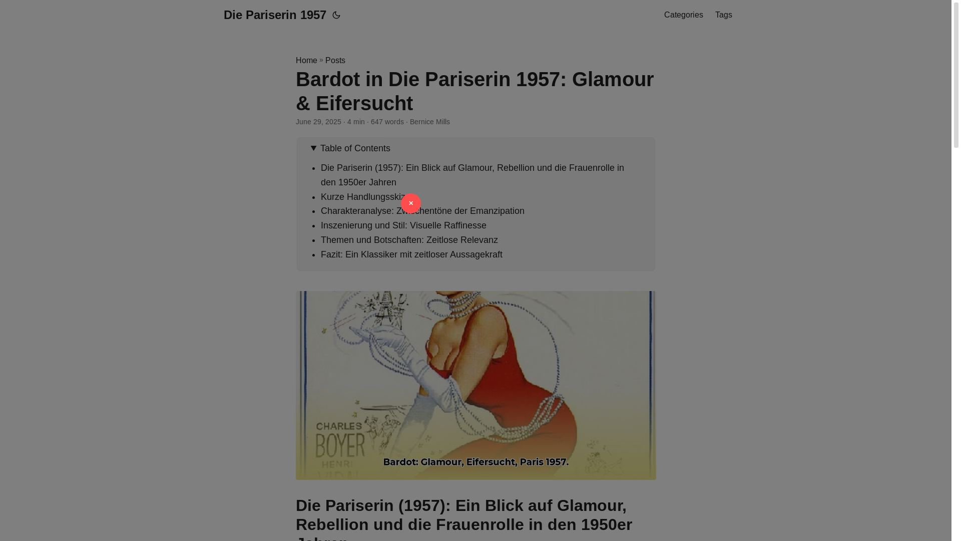 website screenshot of https://die-pariserin-1957.pages.dev/