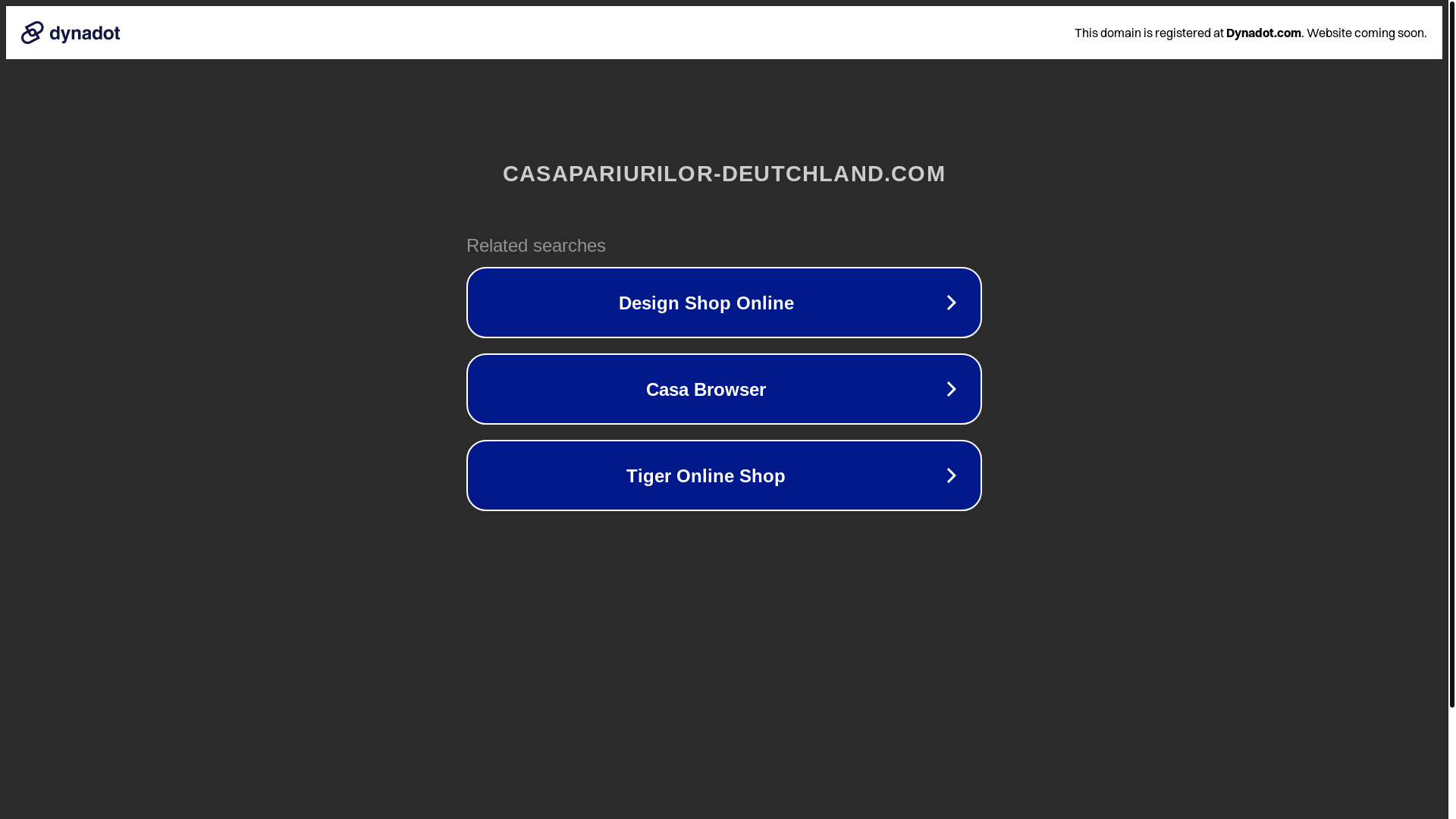 website screenshot of https://casapariurilor-deutchland.com/