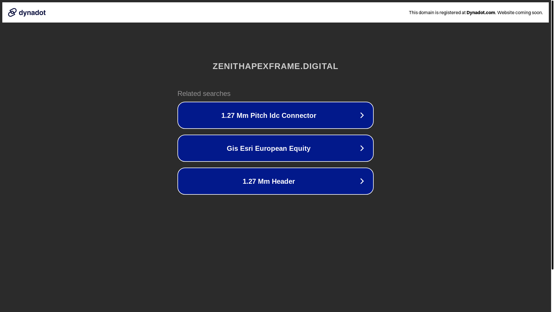 website screenshot of https://zenithapexframe.digital/