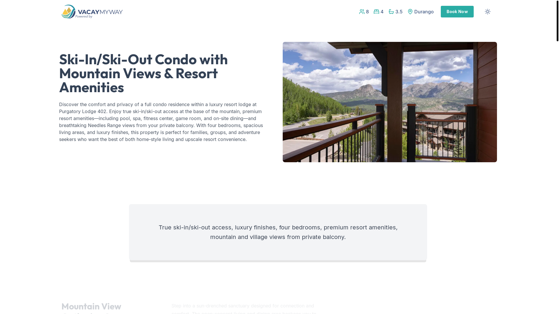 website screenshot of https://thrillsanjuans.vacations/