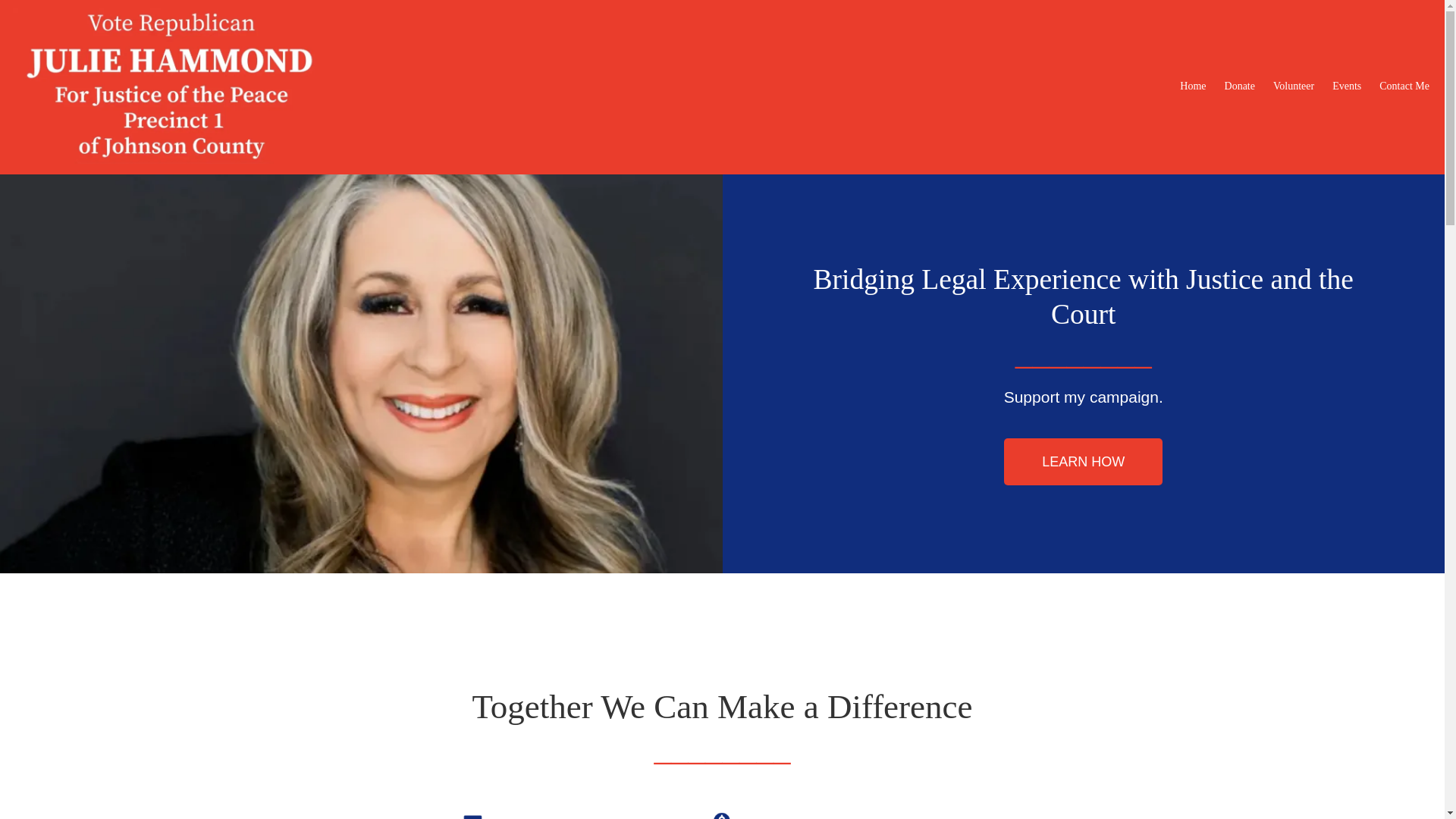 website screenshot of https://votejuliejcjp1.com/